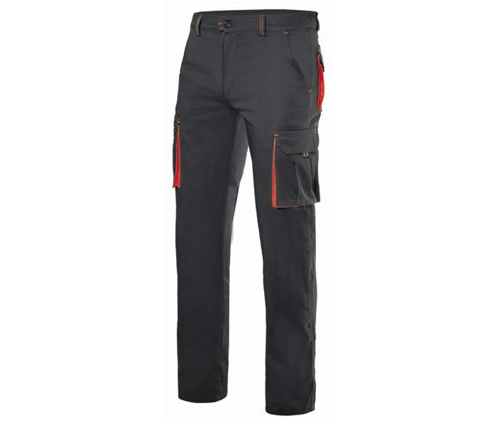 Pantalon de Travail Bicolore - Black / Red