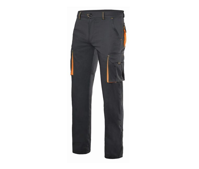 Pantalon de Travail Bicolore - Black / Orange