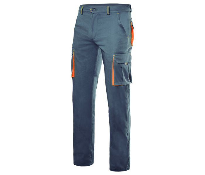 Pantalon de Travail Bicolore - Grey/orange