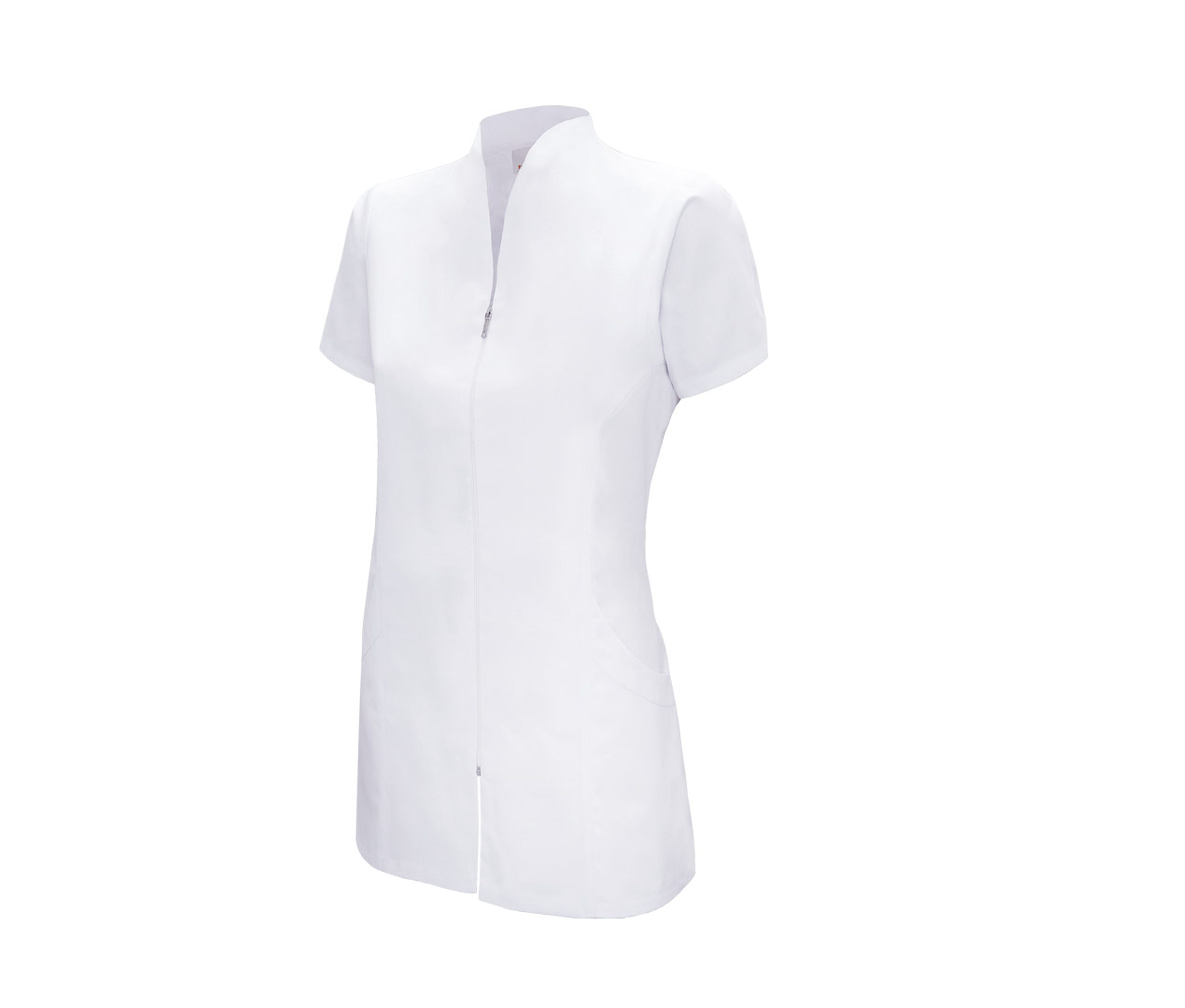 Tunique Zippée Personnel Médical - White