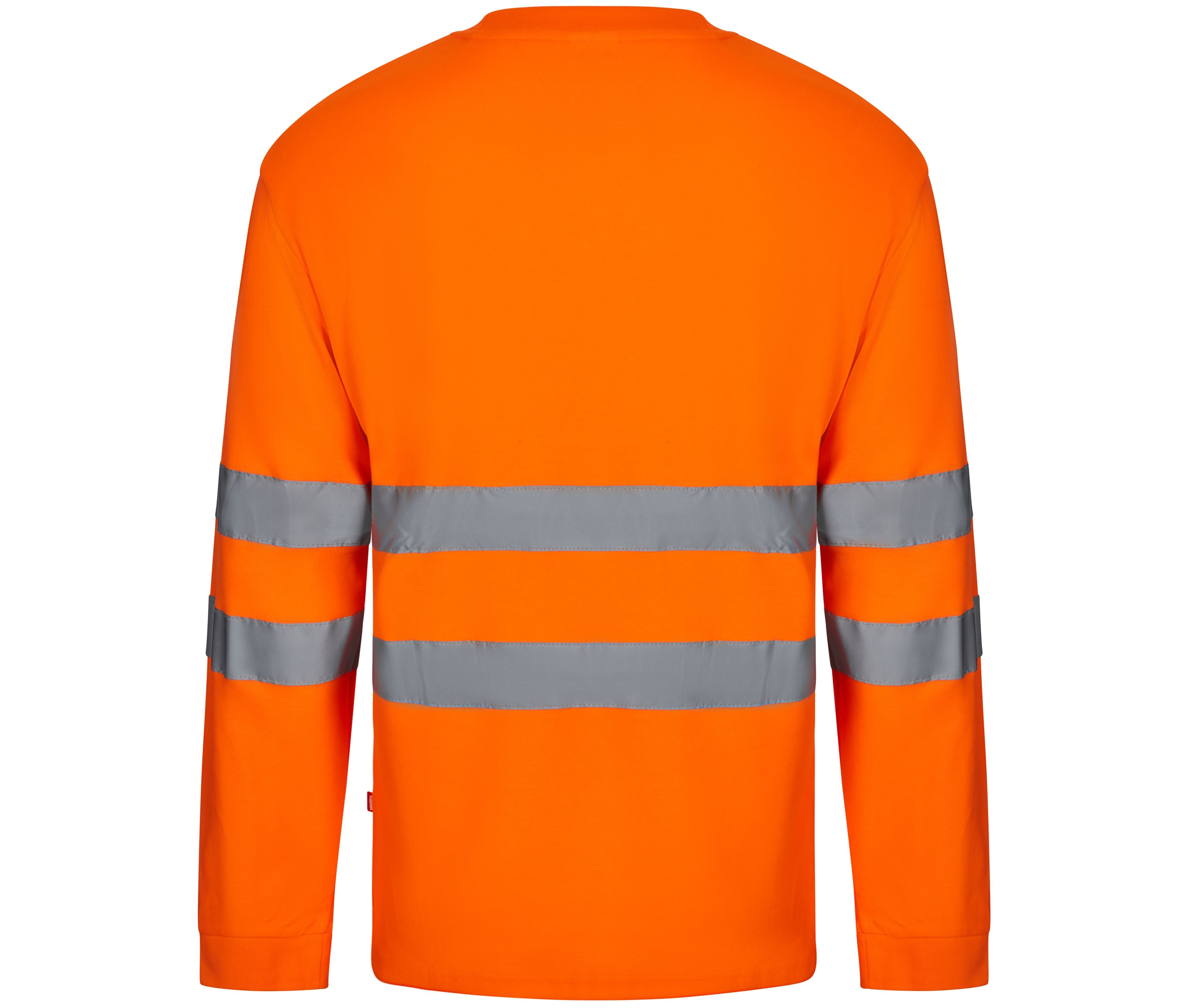 Tee-Shirt Ml en Coton/polyester Haute Visibilité - Fluo Orange
