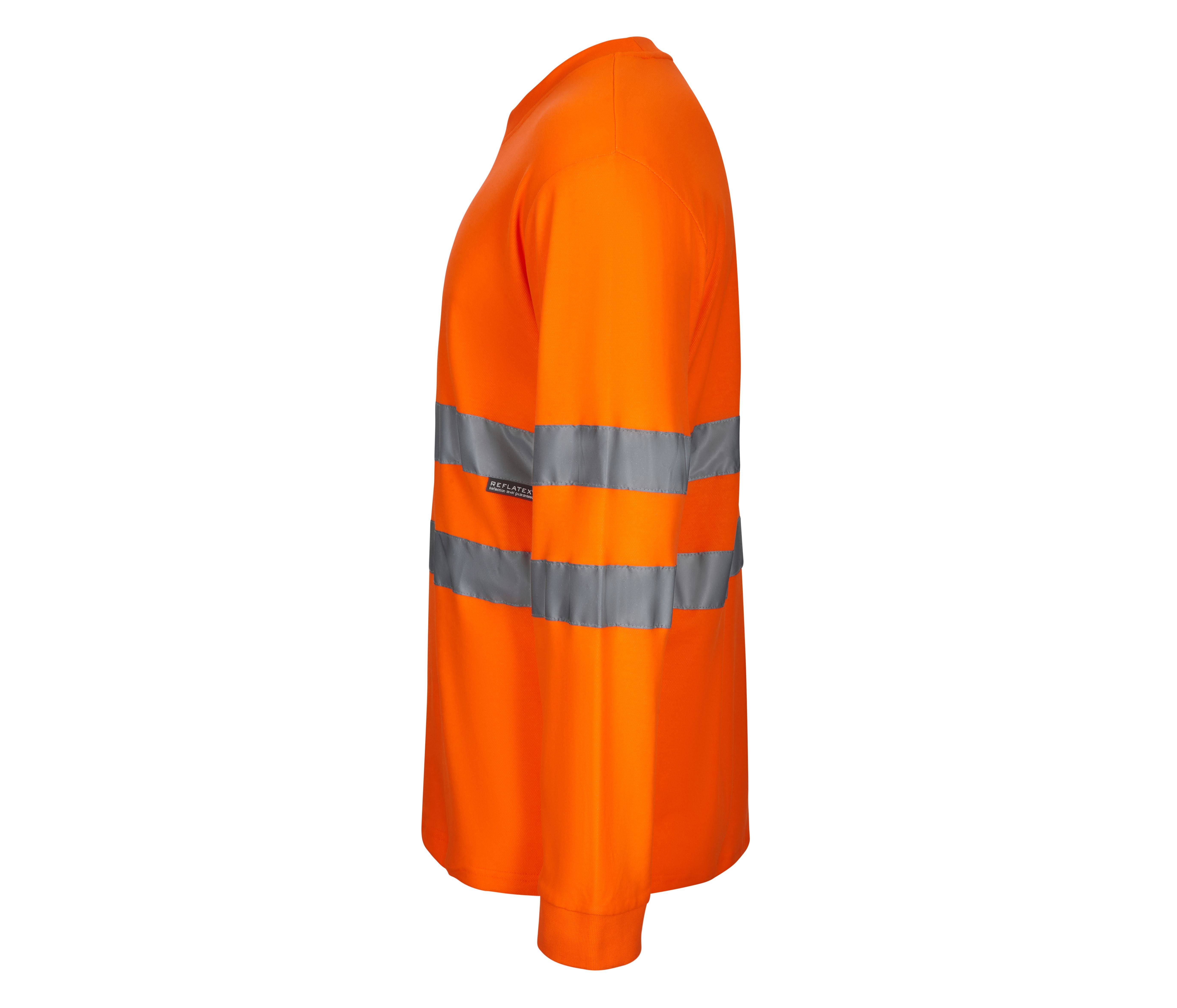 Tee-Shirt Ml en Coton/polyester Haute Visibilité - Fluo Orange