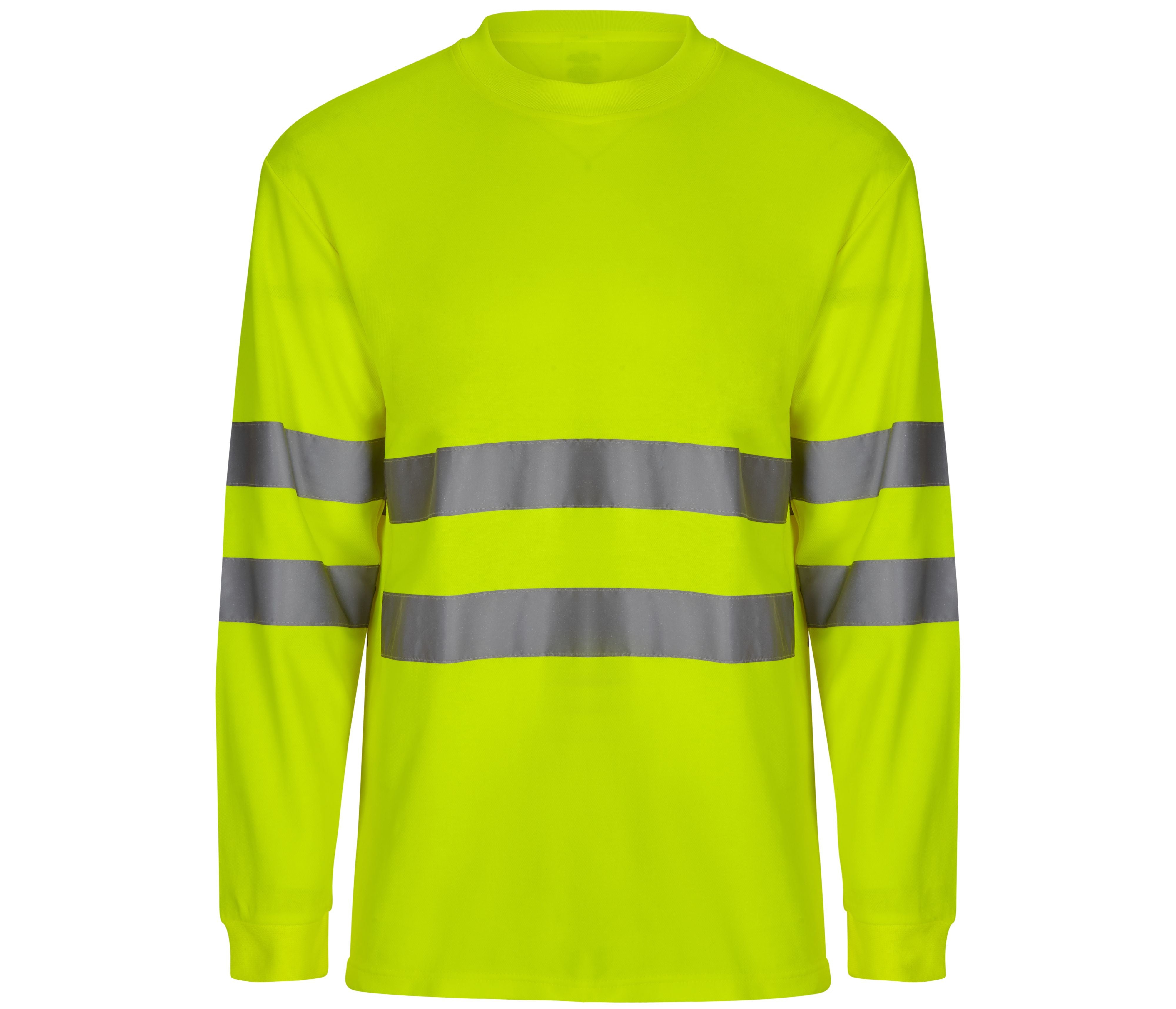 Tee-Shirt Ml en Coton/polyester Haute Visibilité - Fluo Yellow