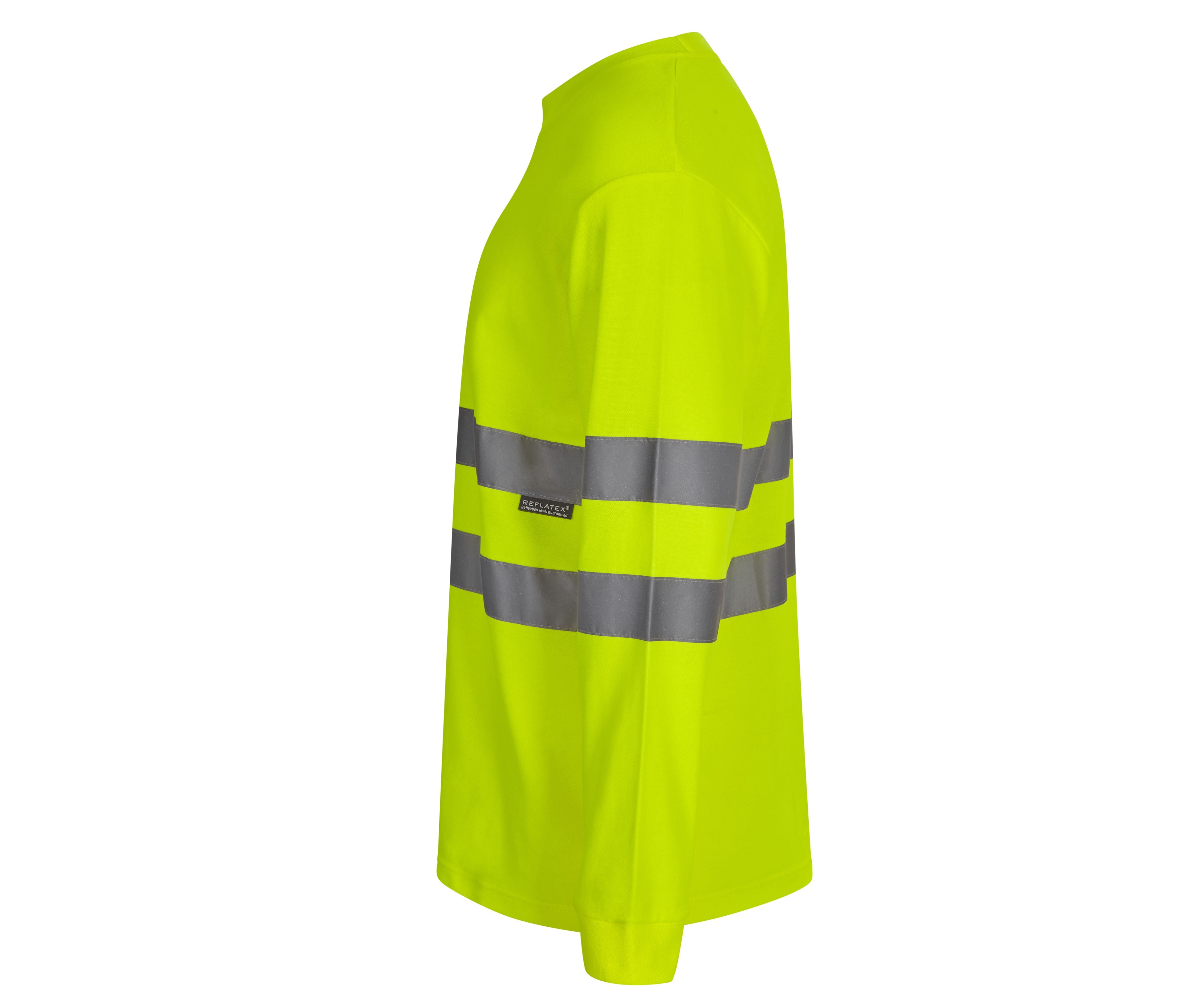 Tee-Shirt Ml en Coton/polyester Haute Visibilité - Fluo Yellow