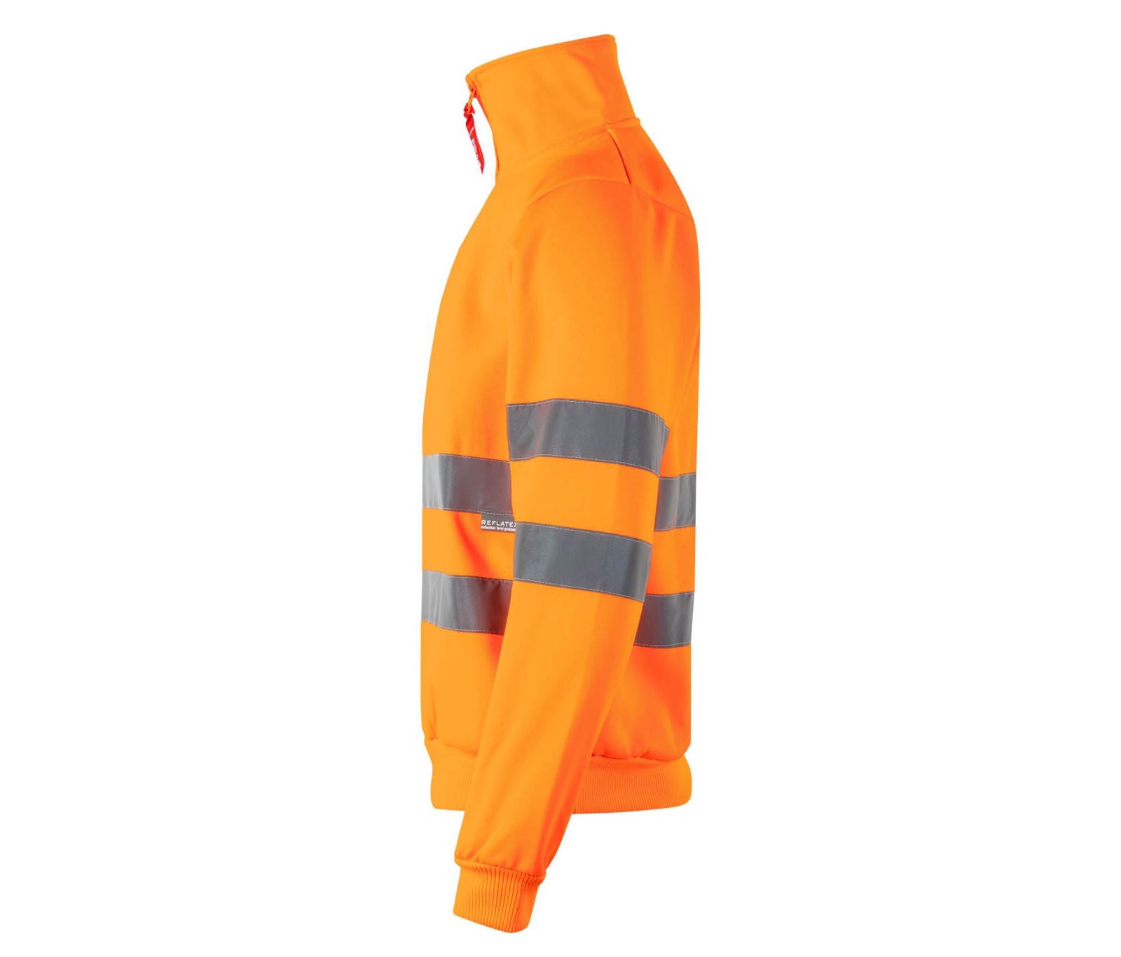 Sweat Demi-Zippé Haute Visibilite - Fluo Orange