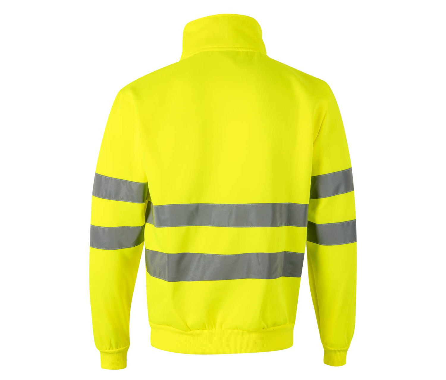 Sweat Demi-Zippé Haute Visibilite - Fluo Yellow