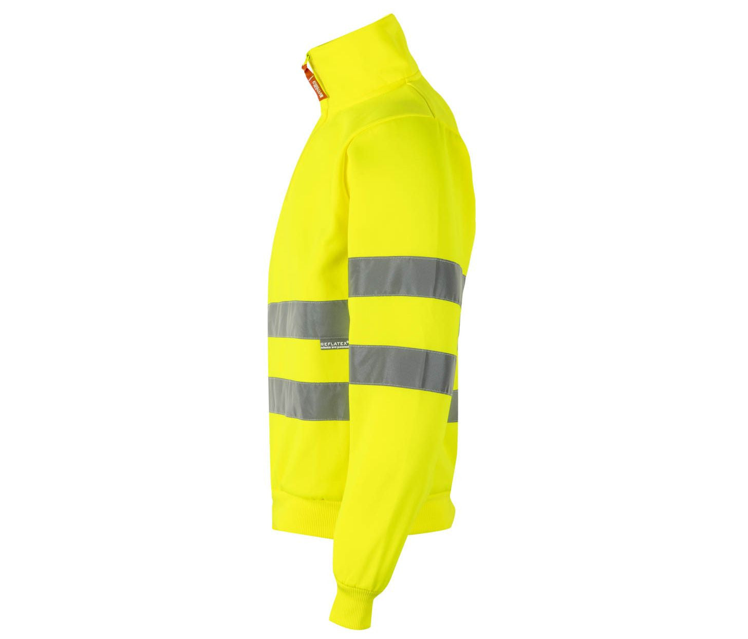 Sweat Demi-Zippé Haute Visibilite - Fluo Yellow