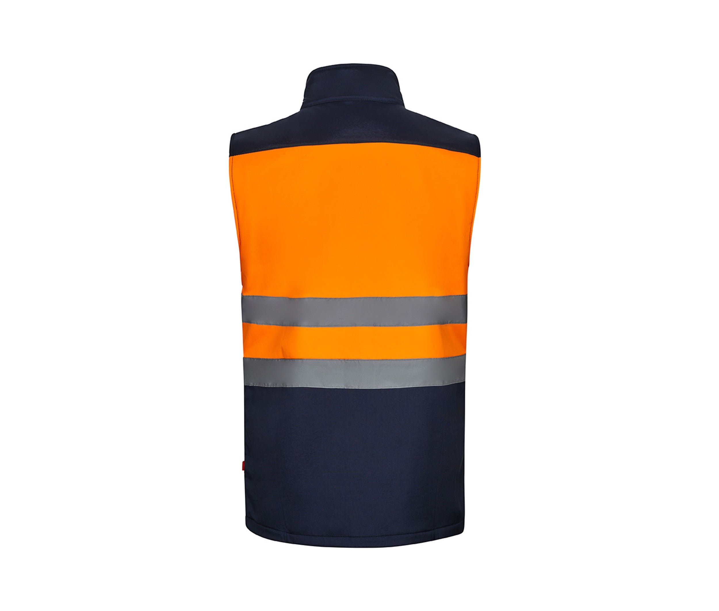 Gilet Softshell Bicolore - Navy / Fluo Orange