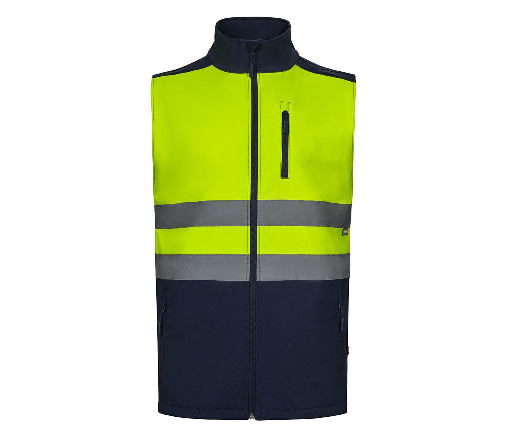 Gilet Softshell Bicolore - Navy / Fluo Yellow