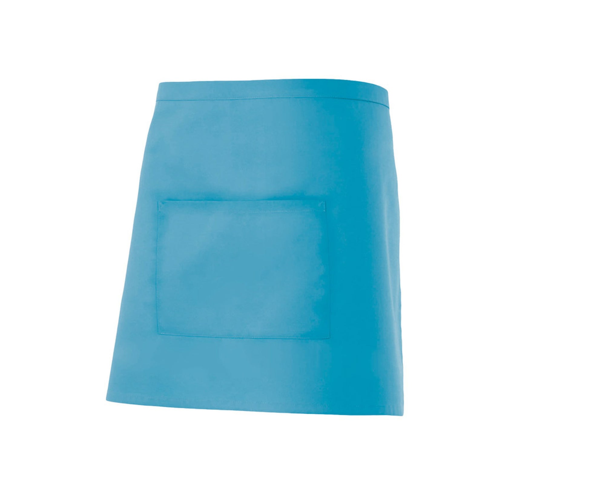 Tablier Court en Polycoton - Turquoise