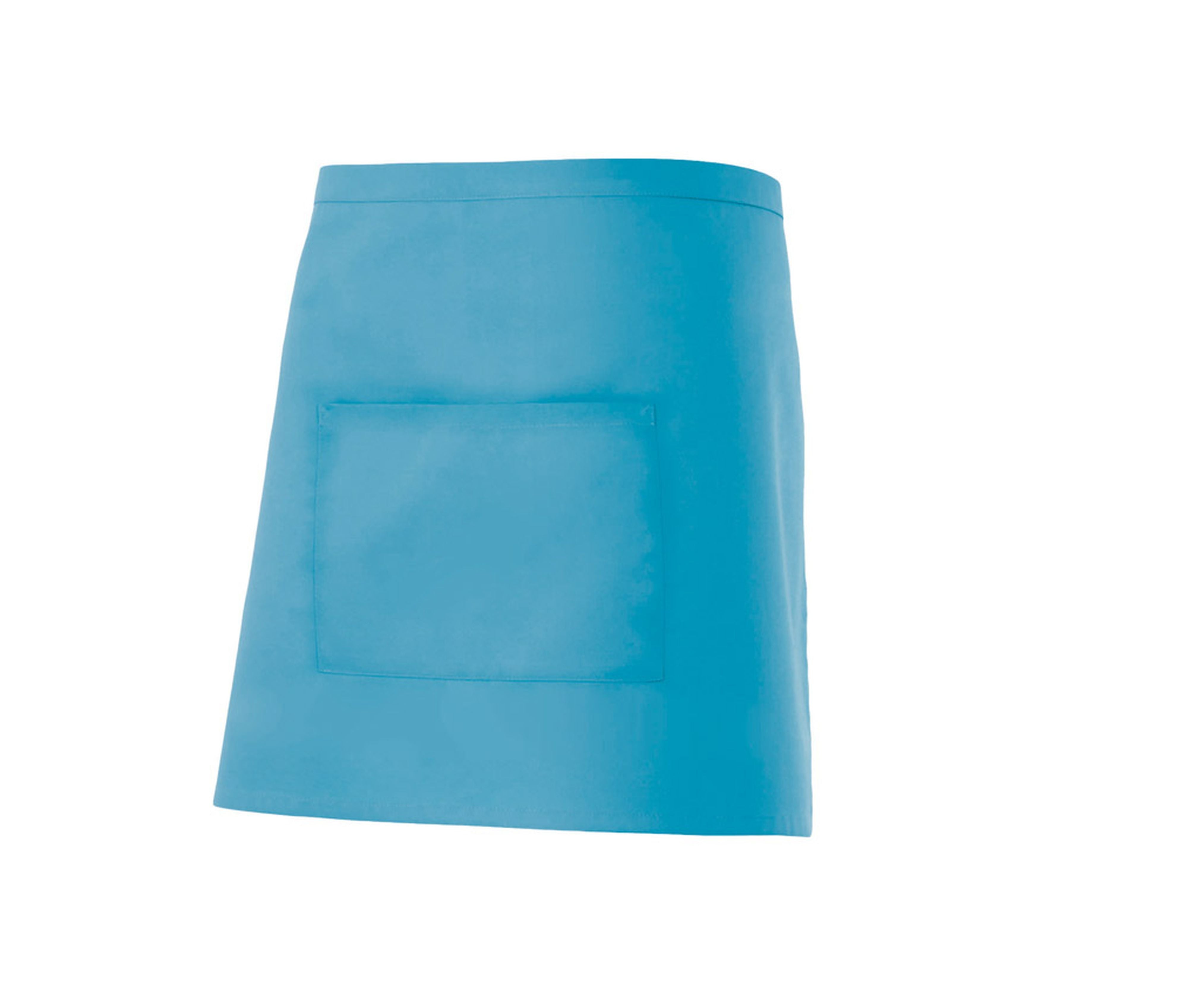 Tablier Court en Polycoton - Turquoise