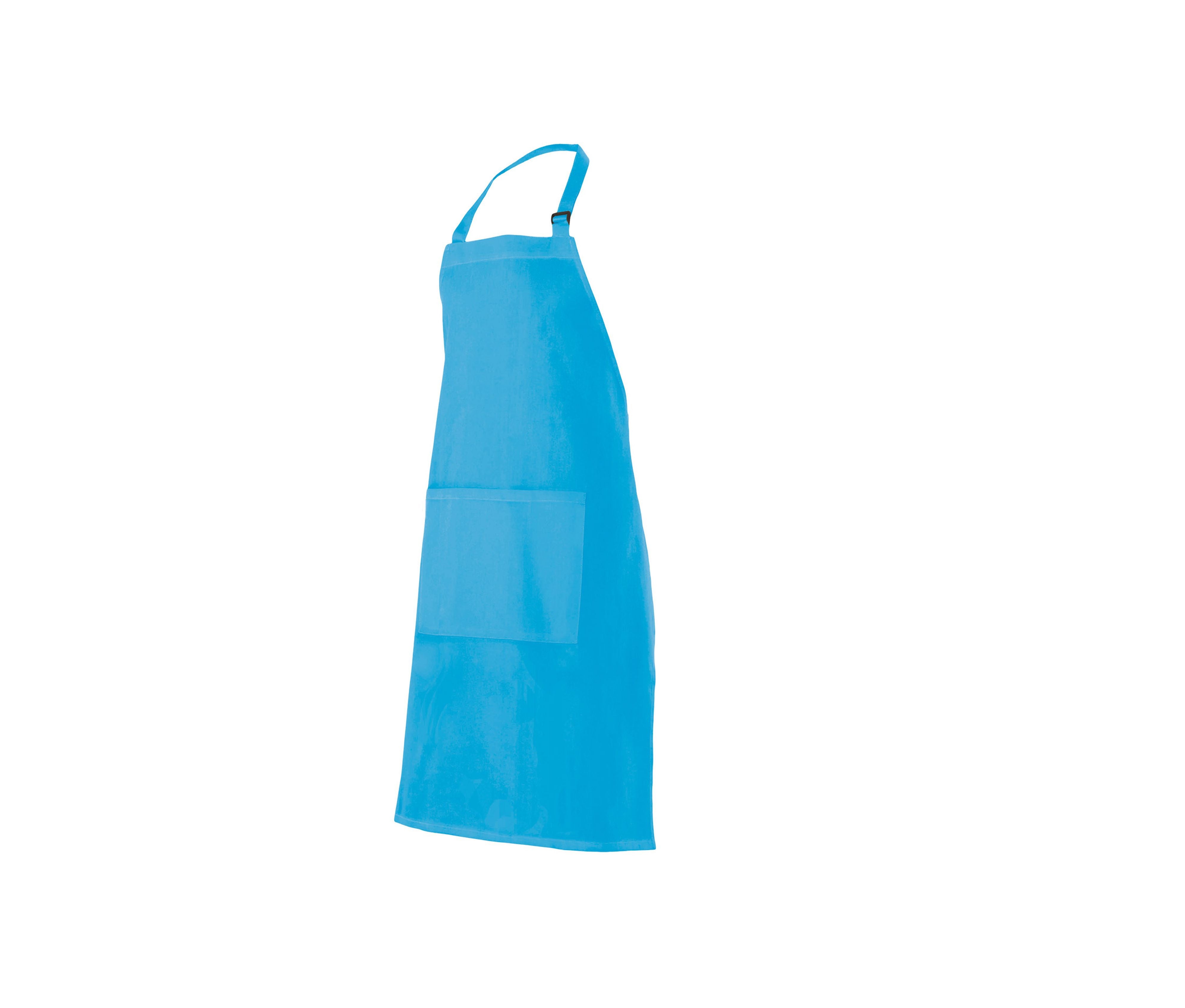 Tablier à Bavette Avec Poche - Turquoise