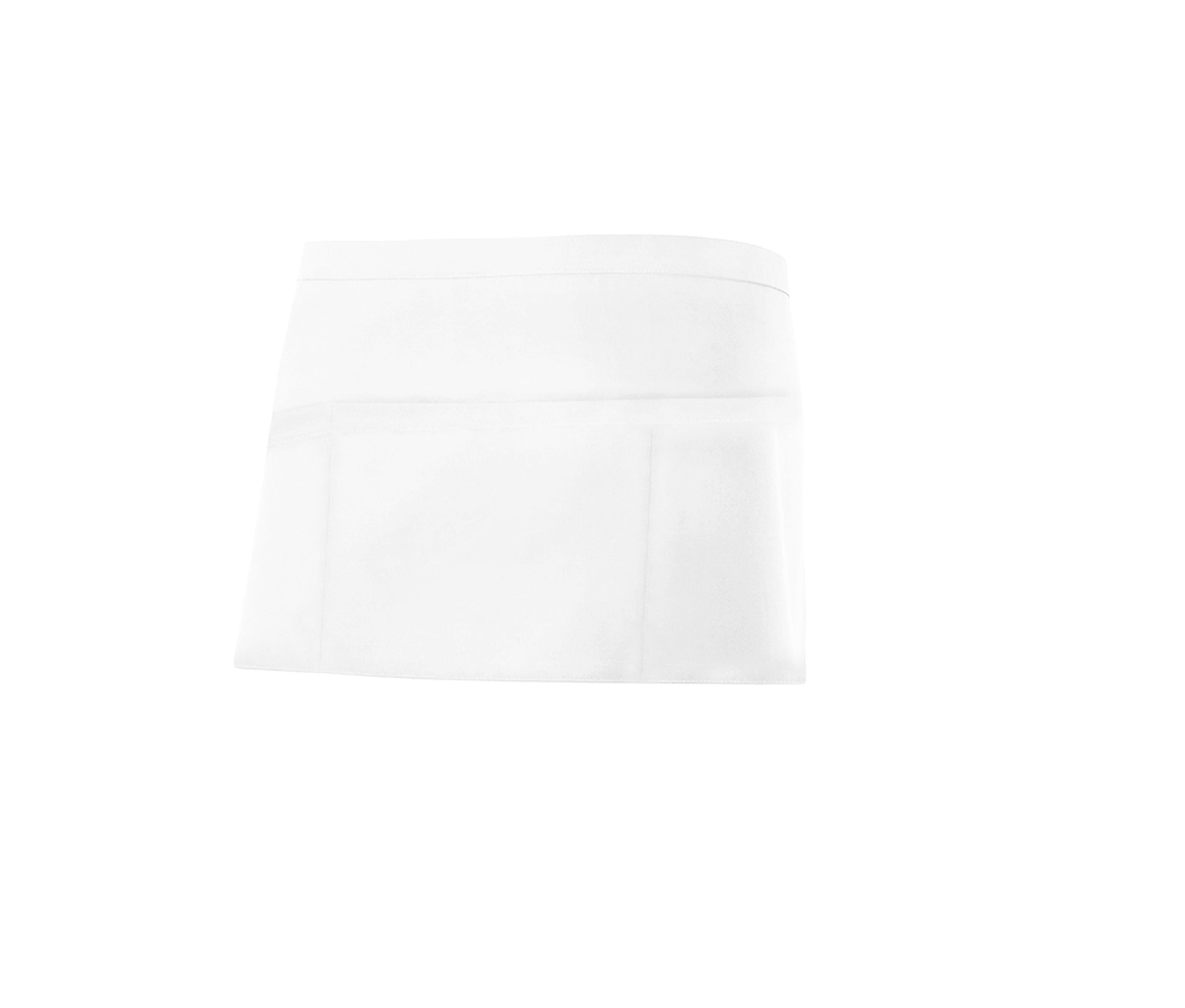 Tablier Court en Polycoton - White