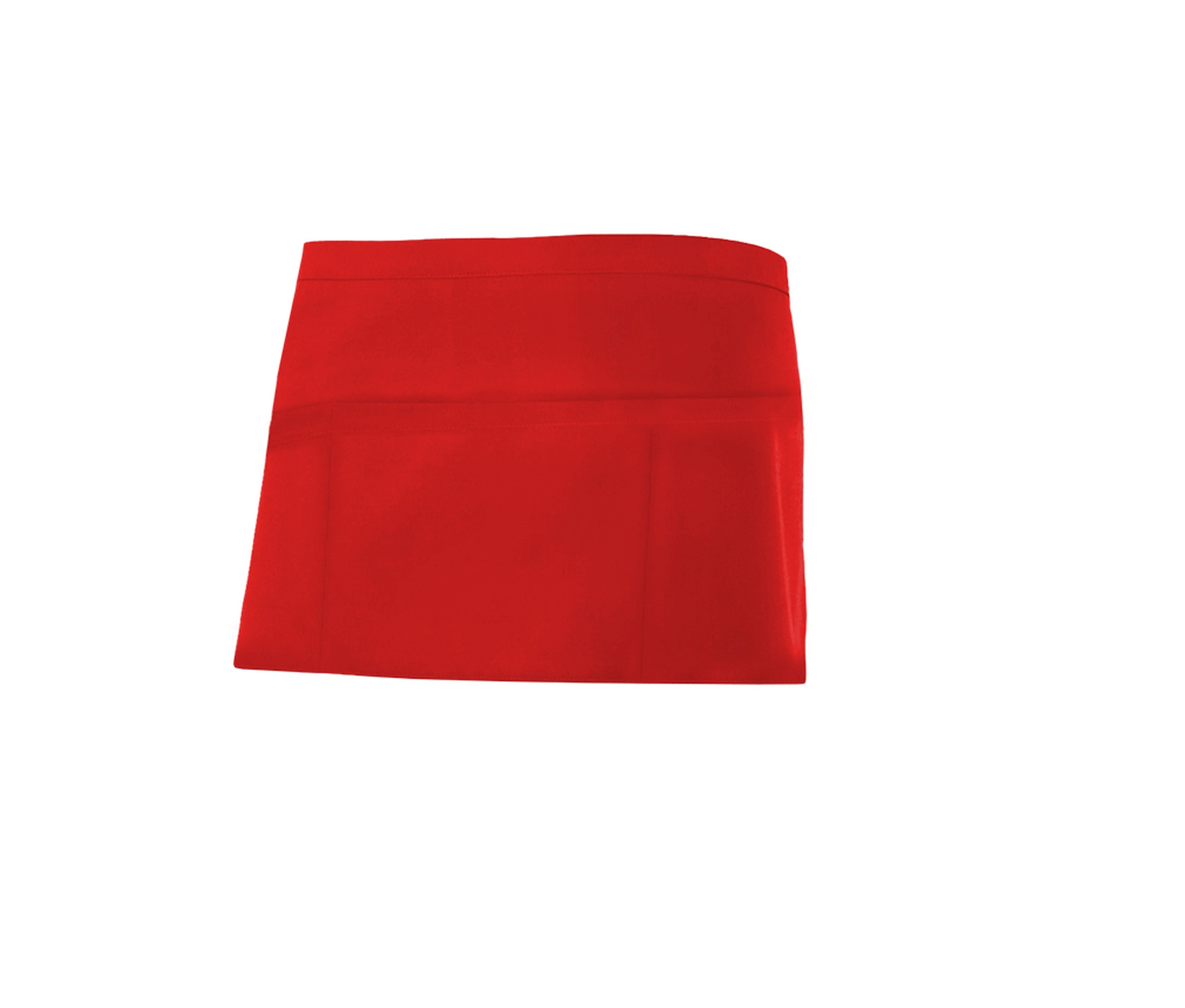 Tablier Court en Polycoton - Red