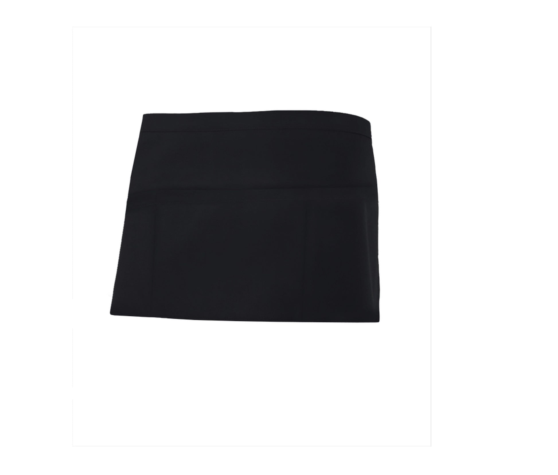 Tablier Court en Polycoton - Black