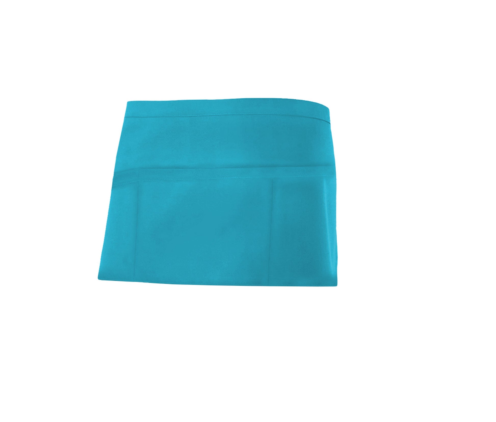 Tablier Court en Polycoton - Turquoise