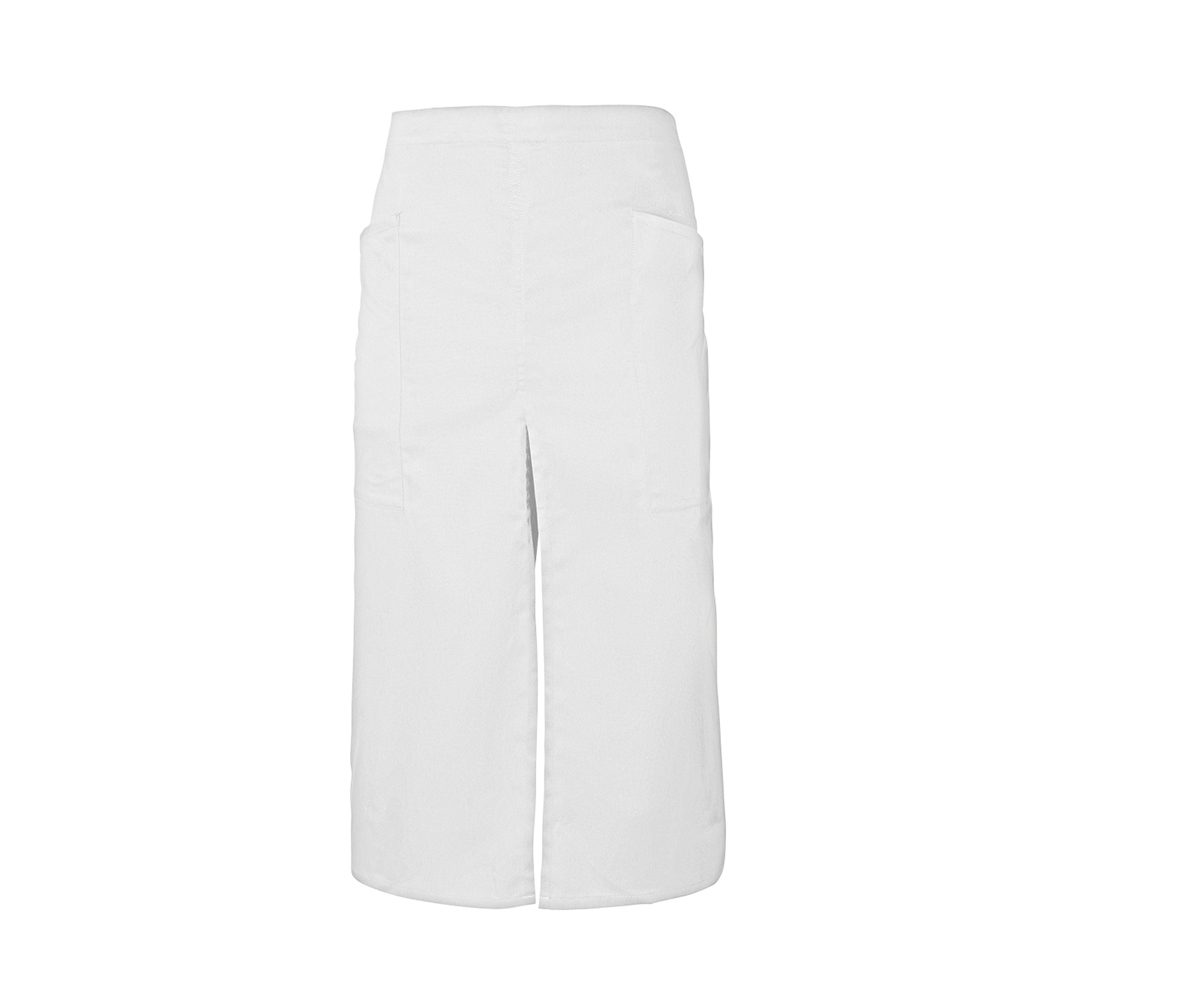 Tablier Long en Polycoton - White