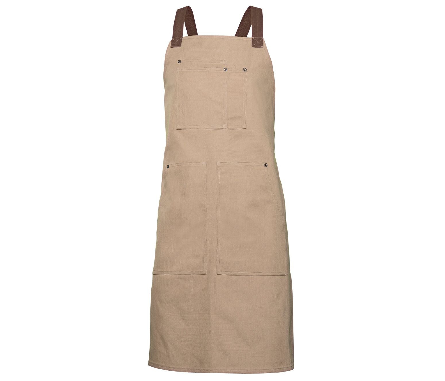 Tablier à Bavette Canvas - Beige/brown