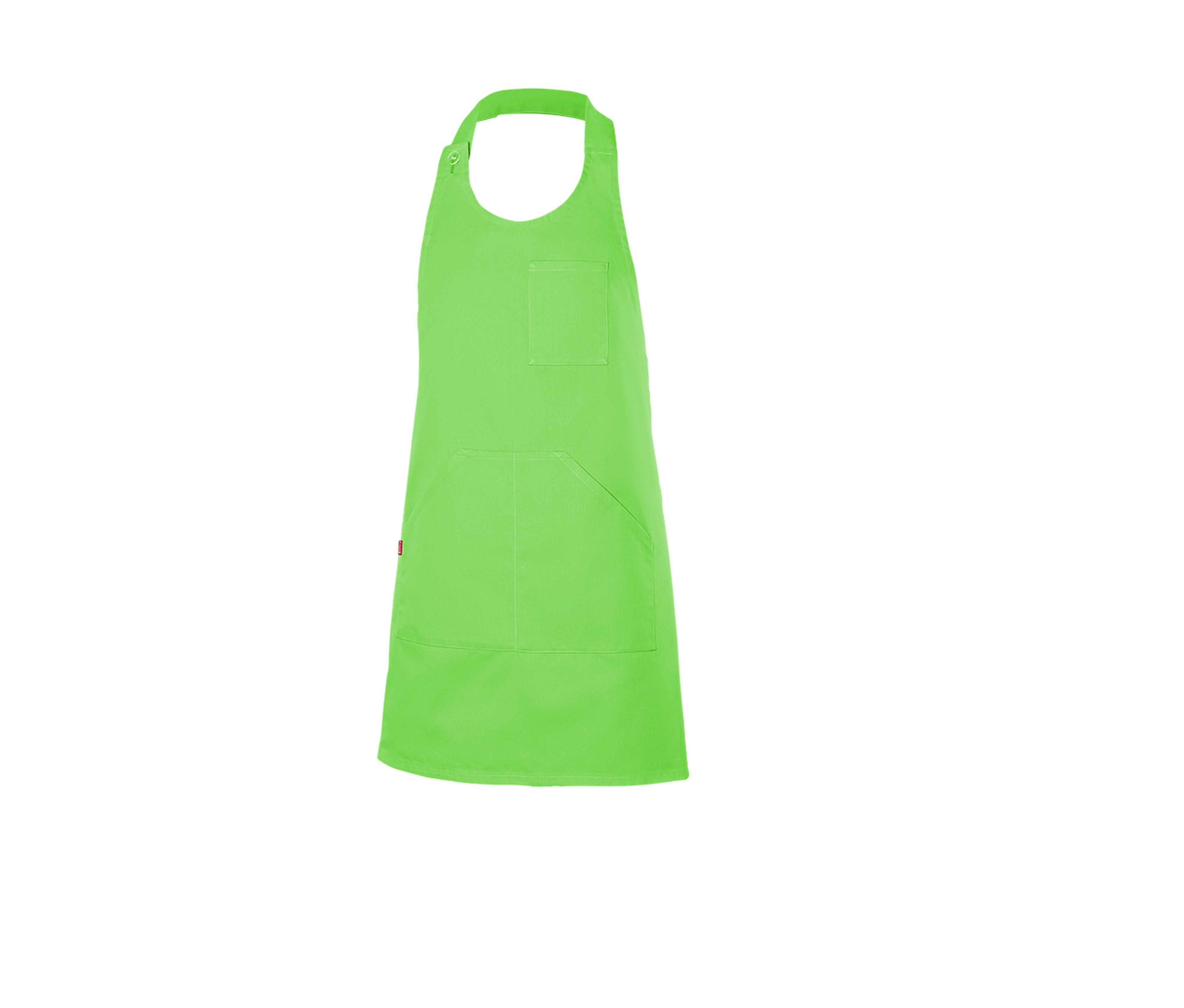 Tablier Court en Polycoton - Lime