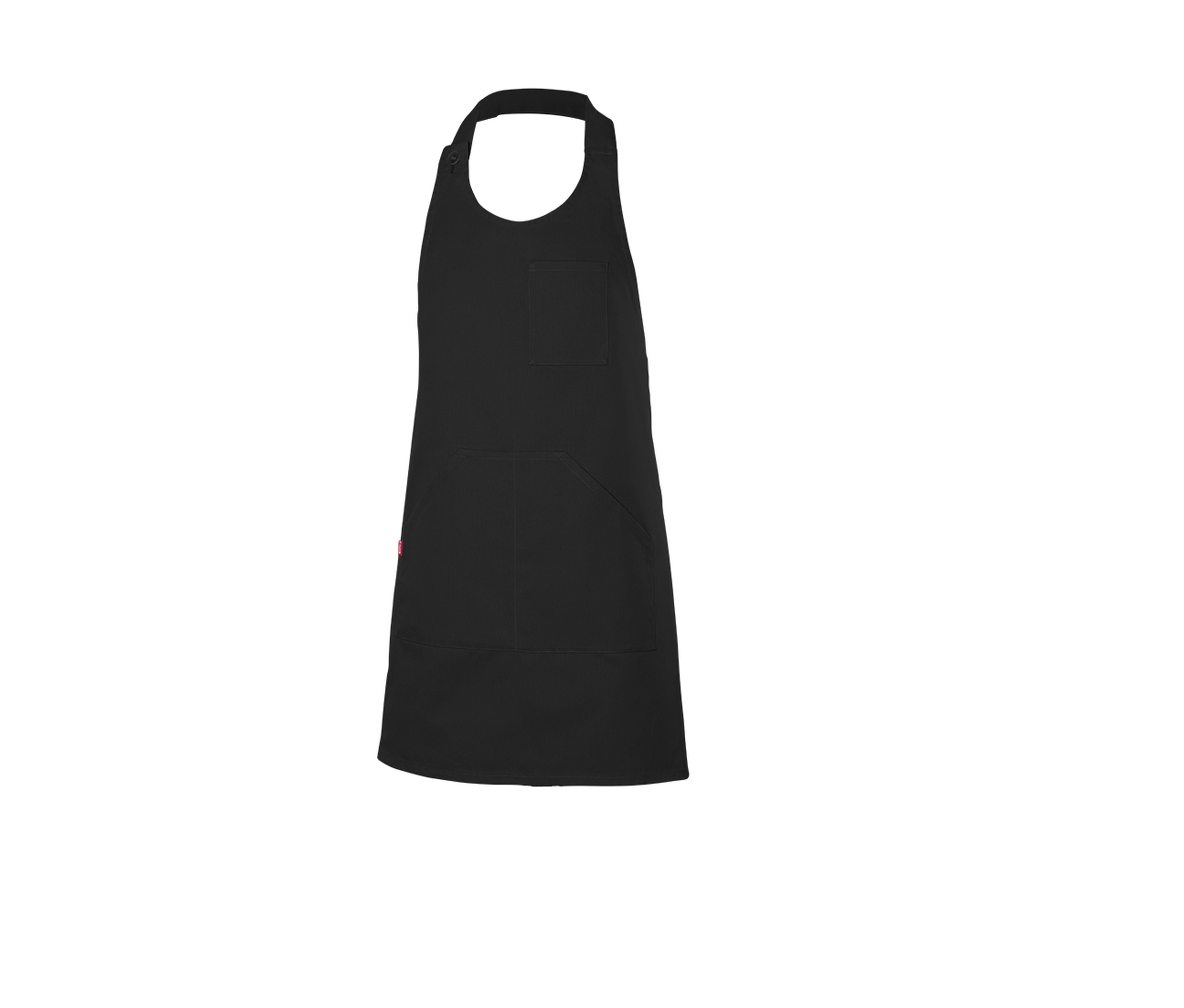 Tablier Court en Polycoton - Black