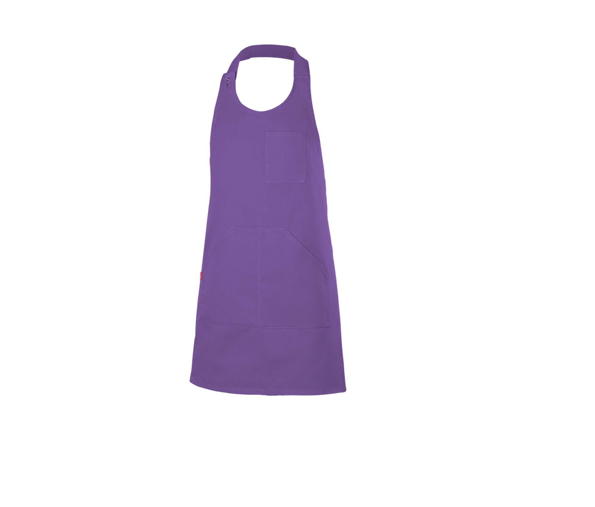 Tablier Court en Polycoton - Purple
