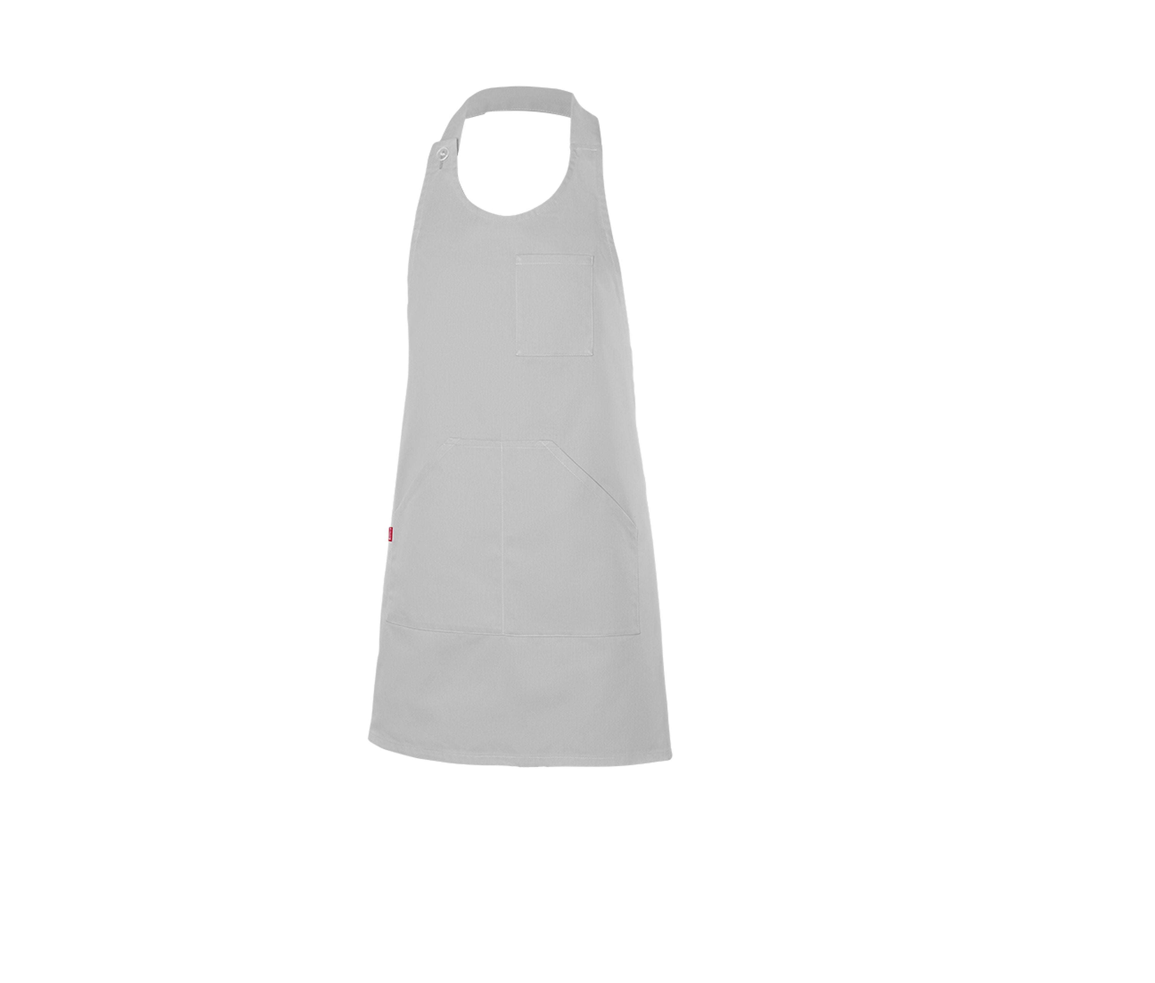 Tablier Court en Polycoton - Light Grey