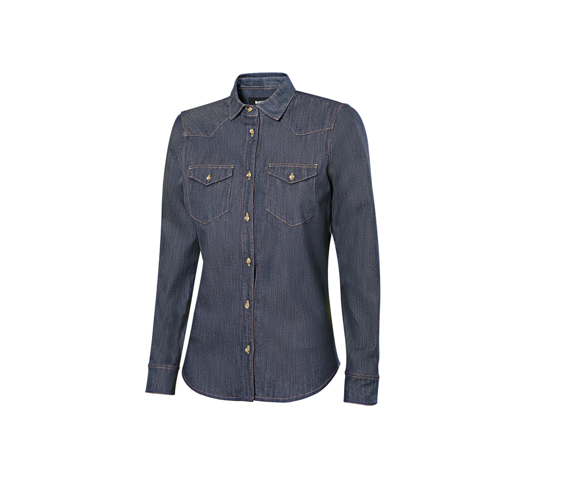Chemise Stretch en Denim Femme - Denim