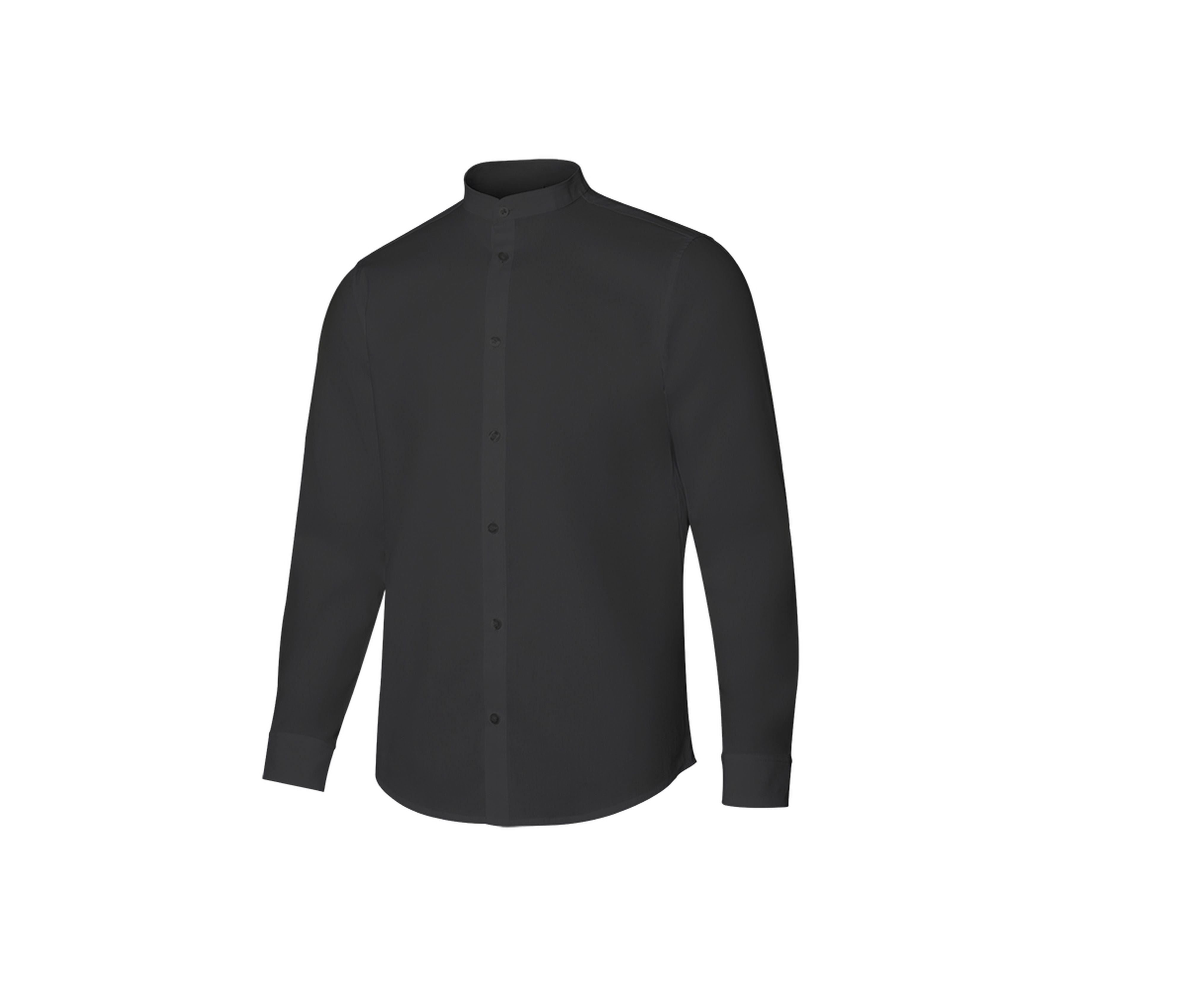 Chemise Homme Col Mao - Black