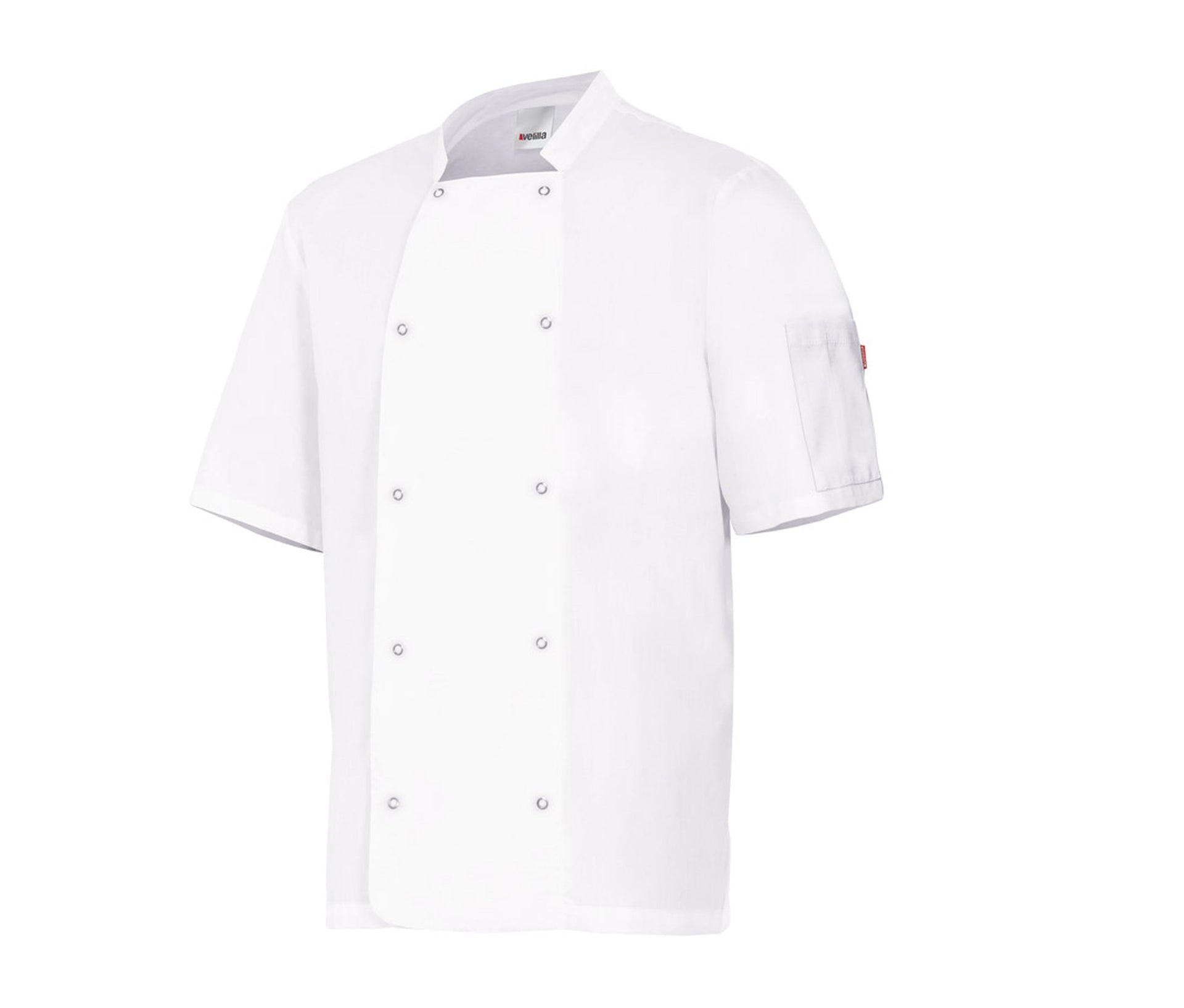 Veste de Cuisinier Mc Avec Boutons Pression - White