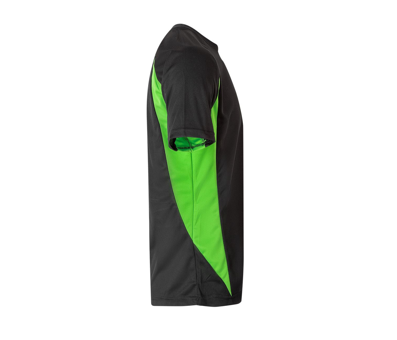 Tee-Shirt Technique Bicolore - Black/lime