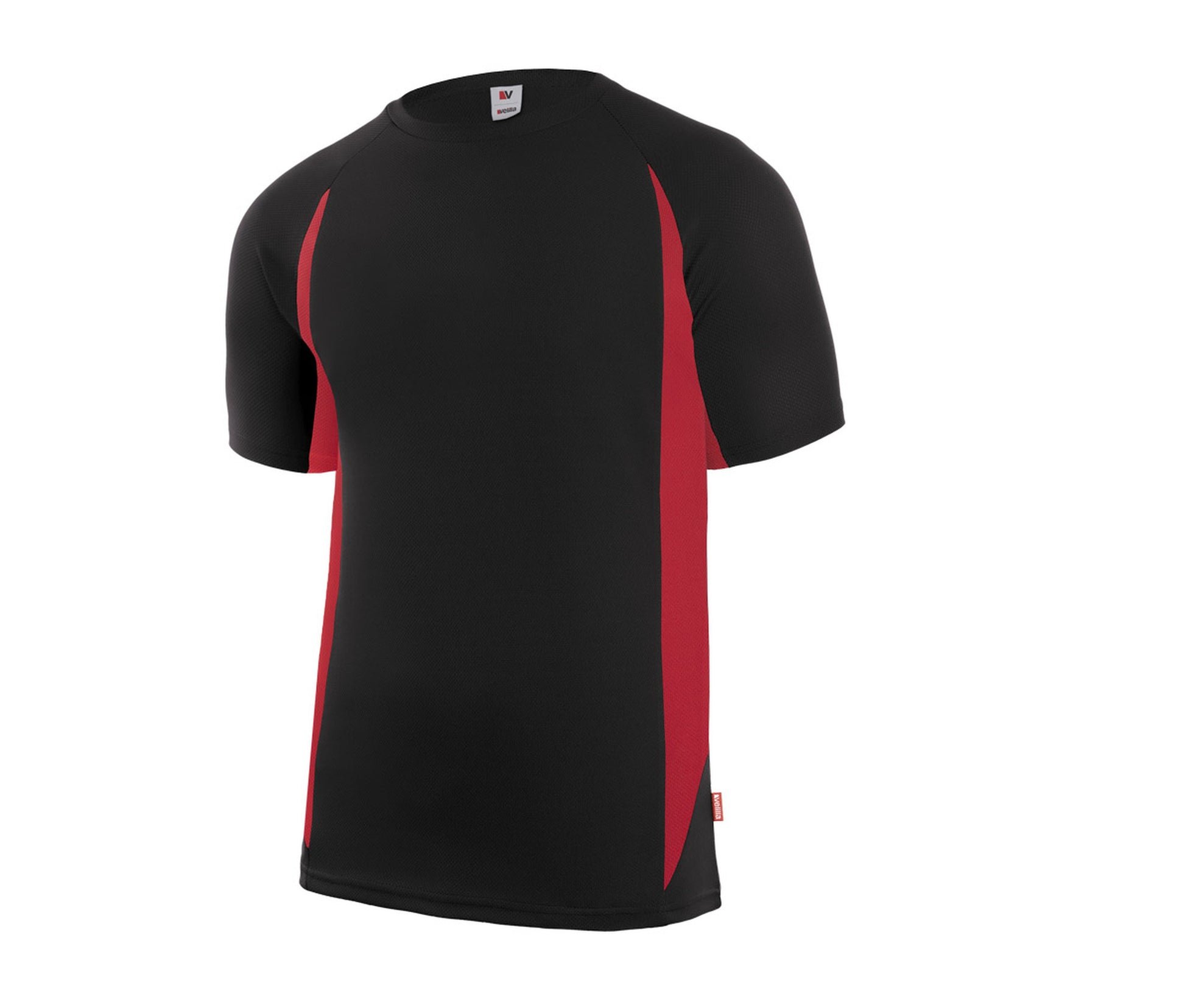 Tee-Shirt Technique Bicolore - Black/red