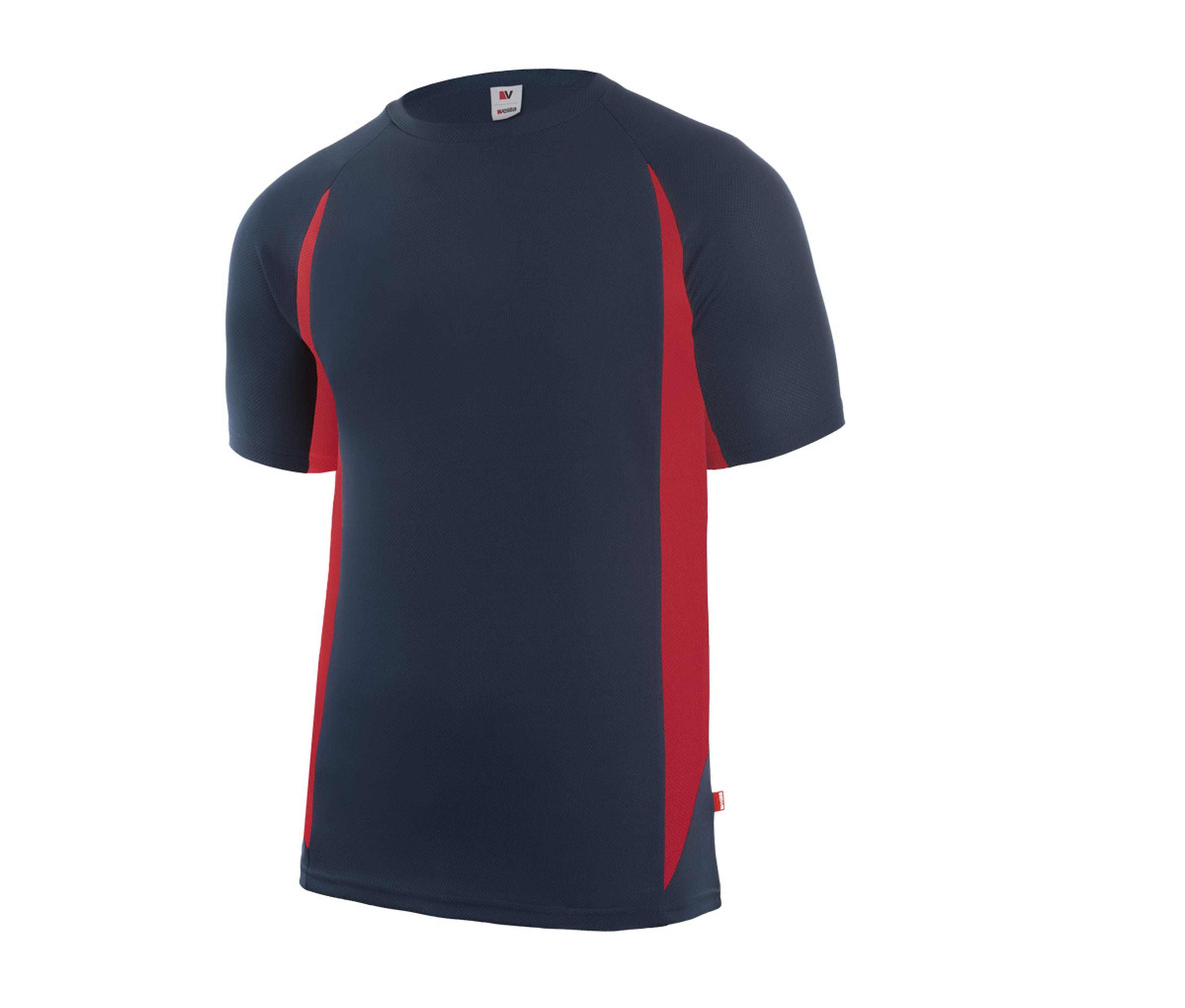 Tee-Shirt Technique Bicolore - Navy/red