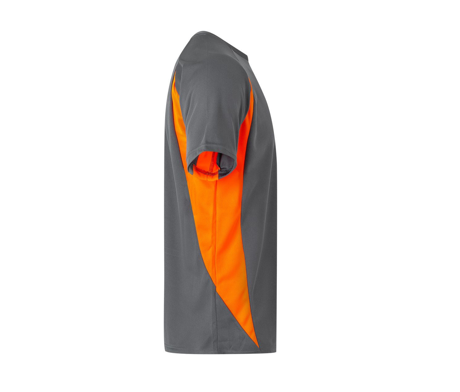 Tee-Shirt Technique Bicolore - Grey/fluo Orange