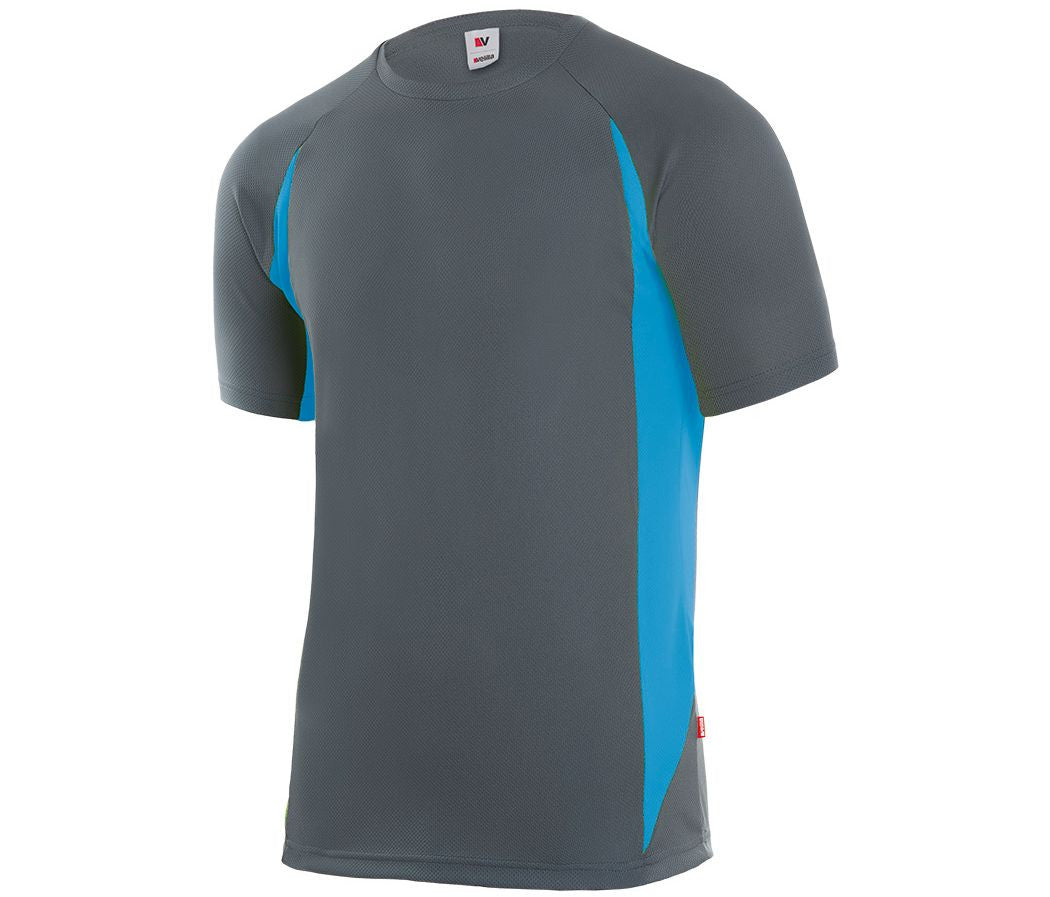 Tee-Shirt Technique Bicolore - Grey/sky Blue