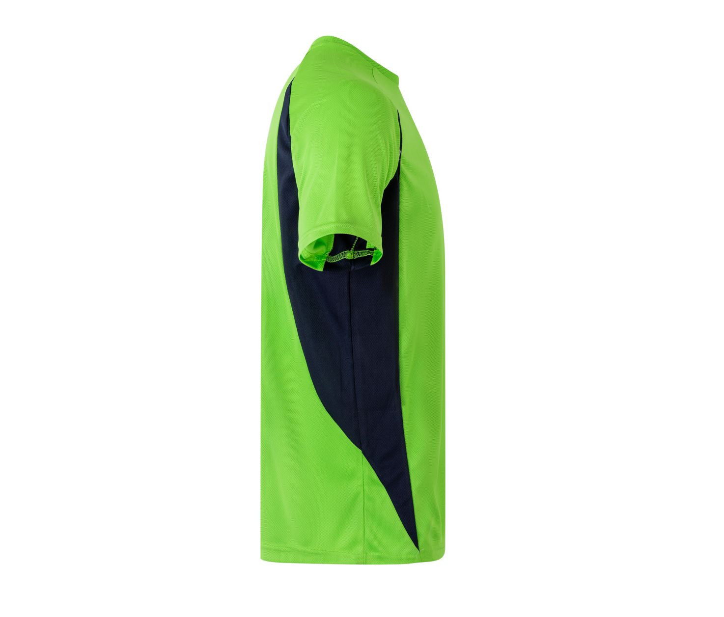Tee-Shirt Technique Bicolore - Lime/navy