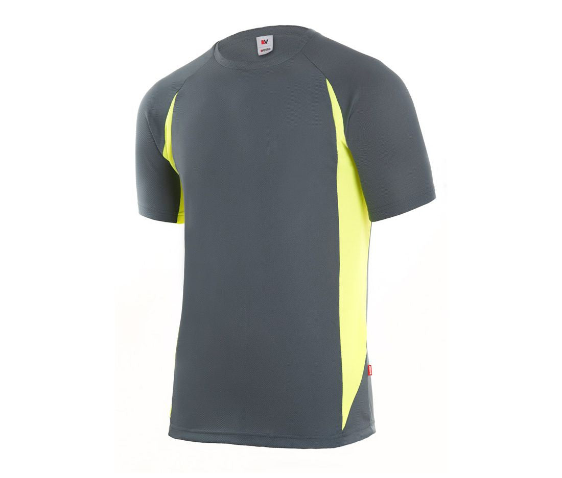 Tee-Shirt Technique Bicolore - Grey/lime