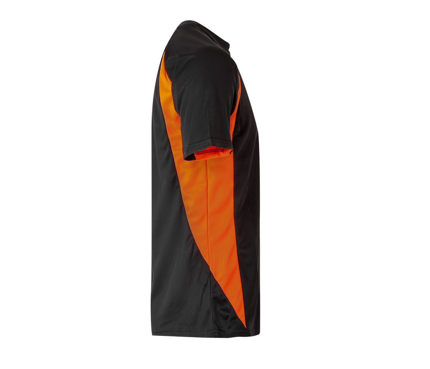 Tee-Shirt Technique Bicolore - Black/fluo Orange