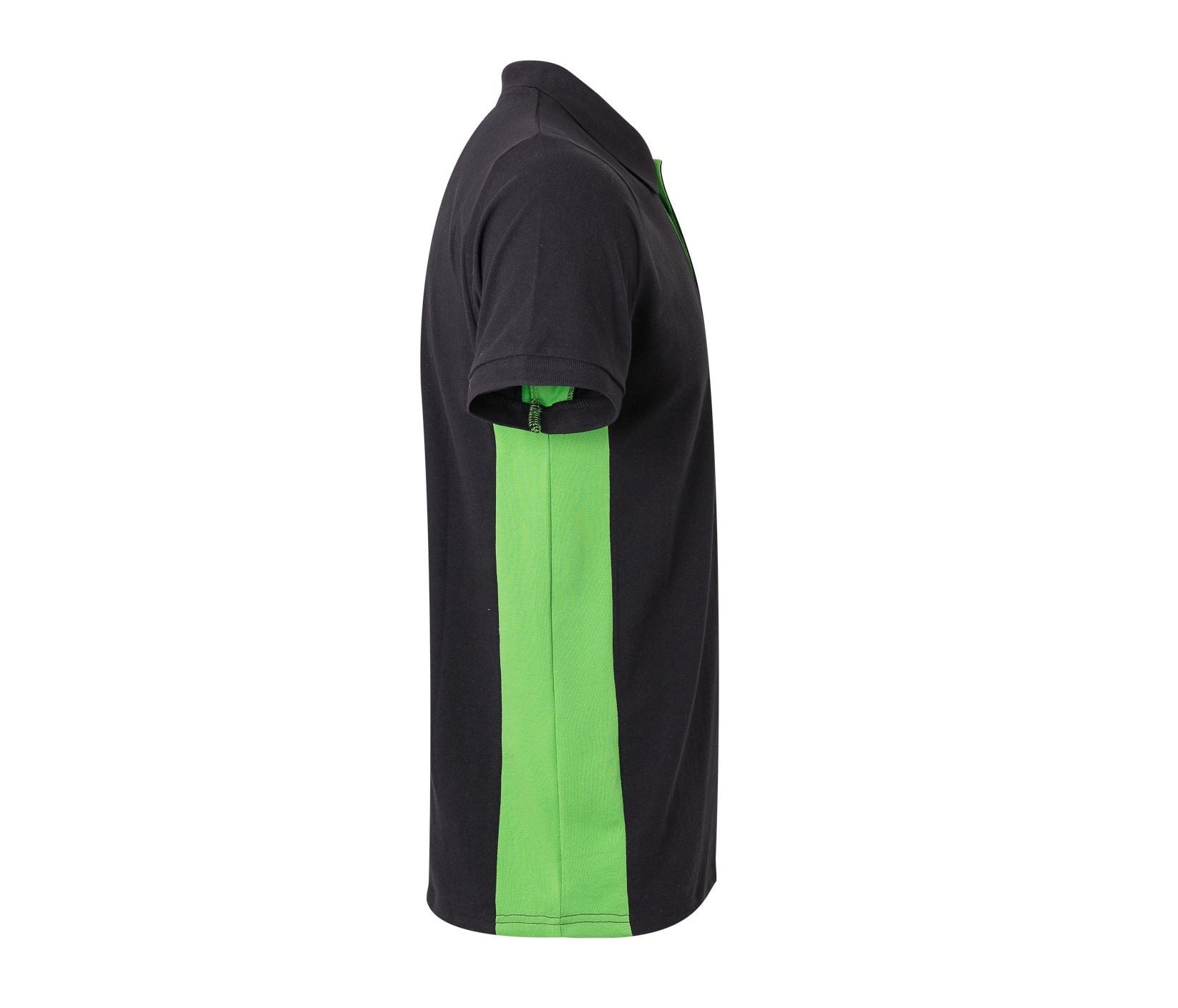 Polo Bicolore Manches Courtes - Black/lime