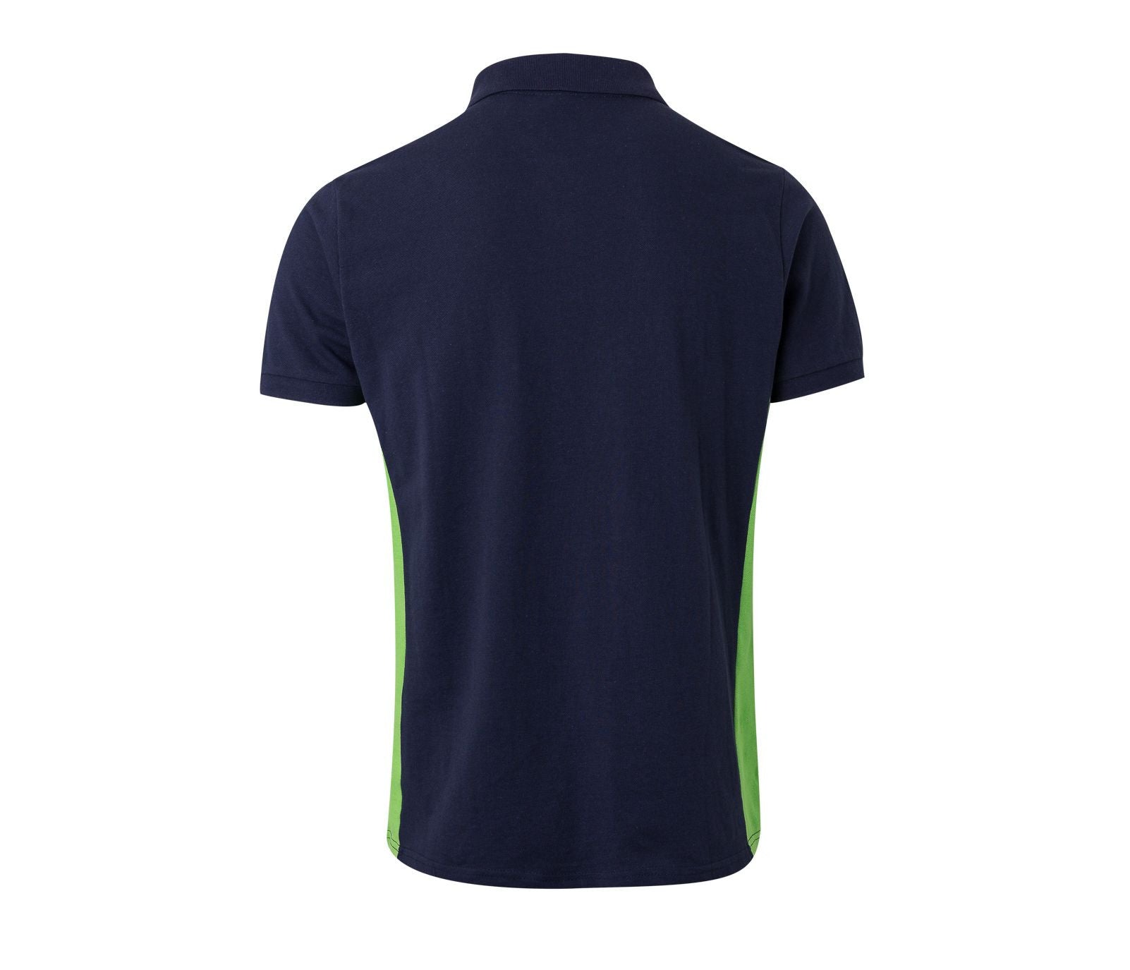Polo Bicolore Manches Courtes - Navy/lime