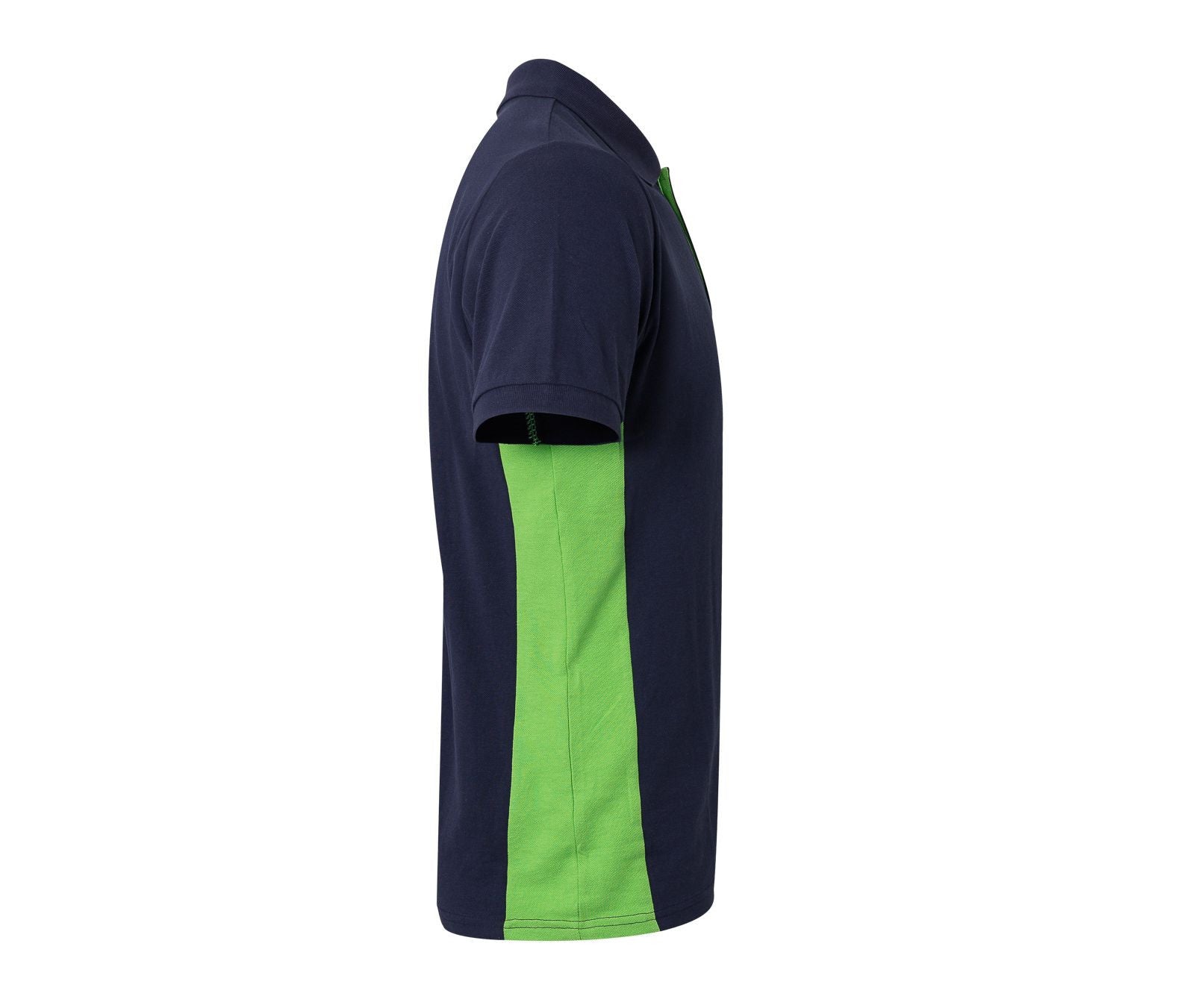 Polo Bicolore Manches Courtes - Navy/lime