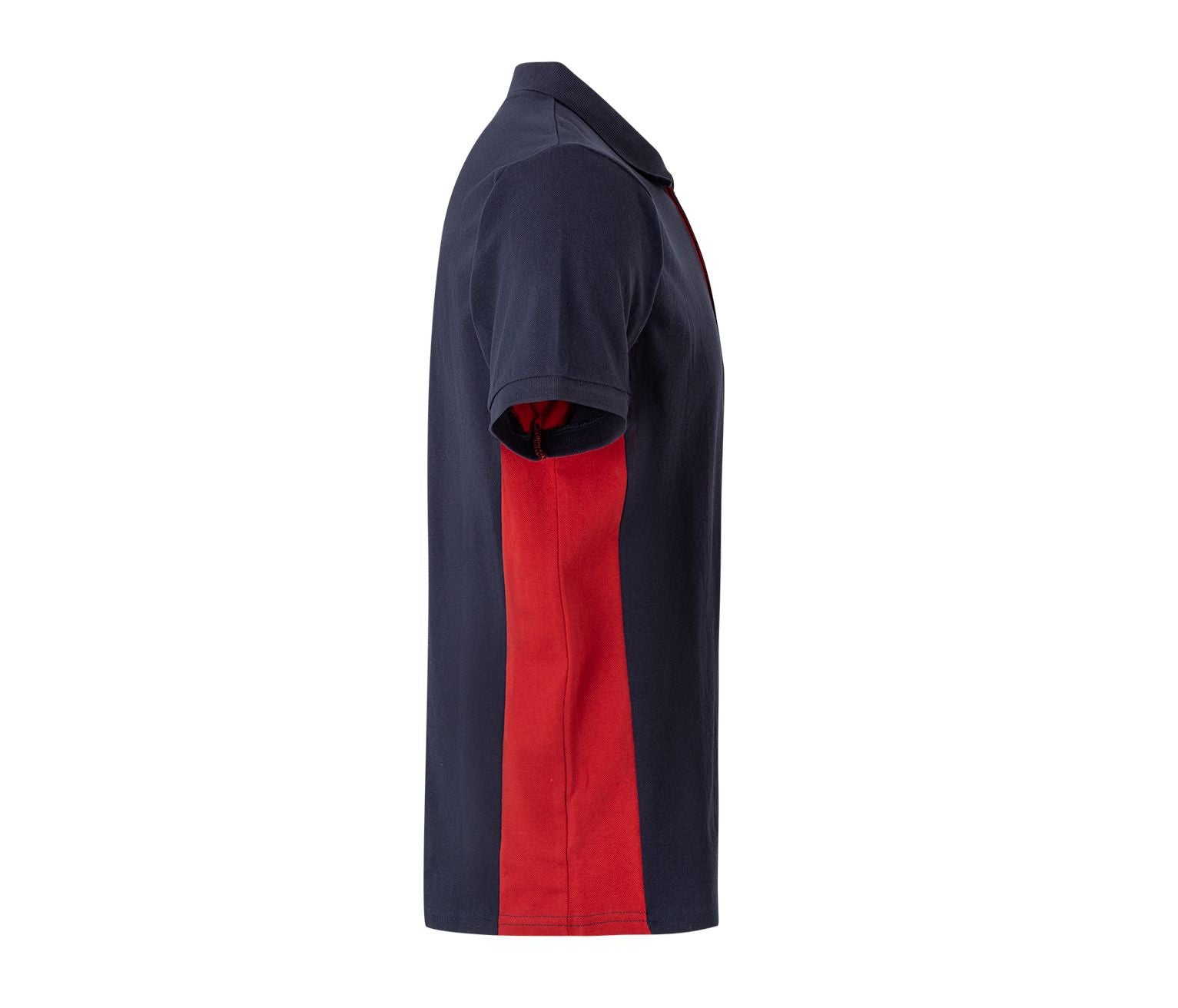 Polo Bicolore Manches Courtes - Navy/red