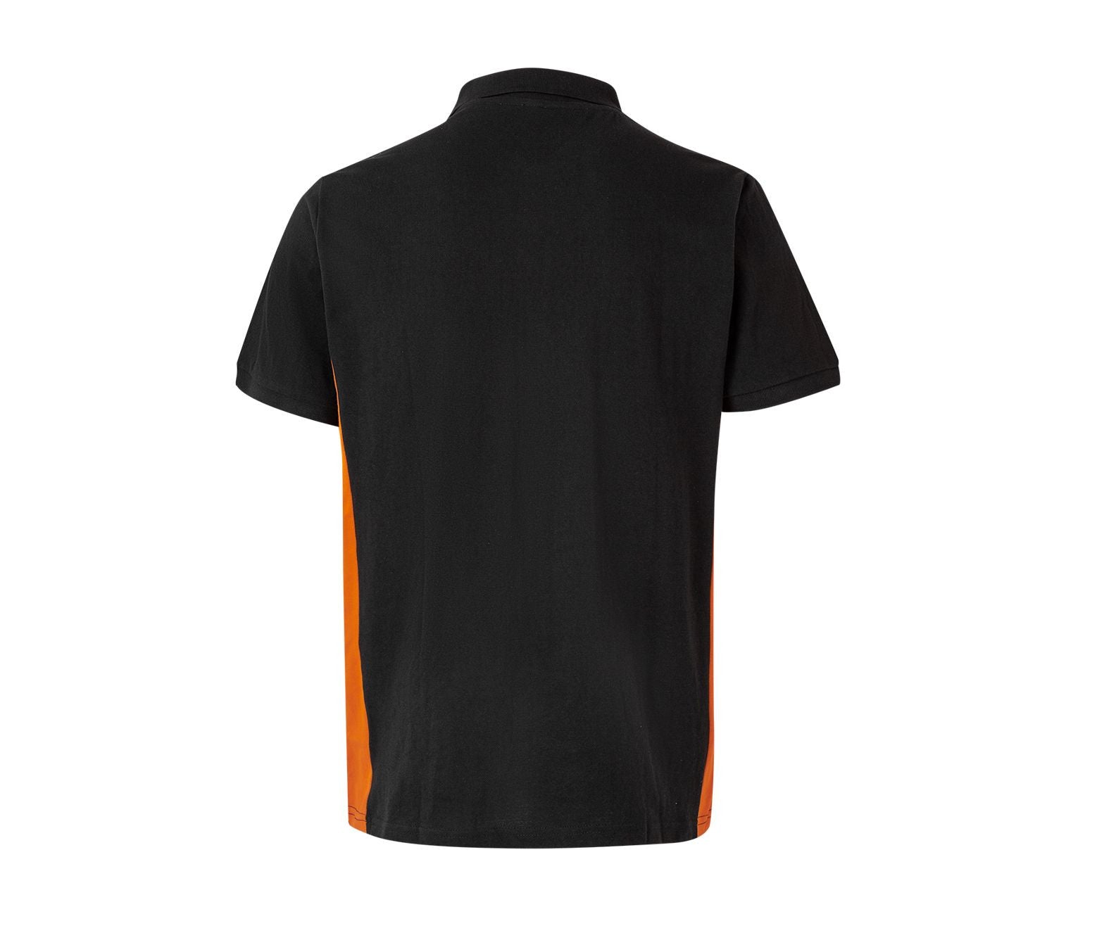 Polo Bicolore Manches Courtes - Black/orange