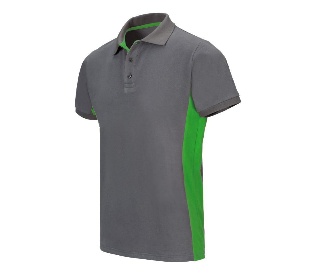 Polo Bicolore Manches Courtes - Grey/lime