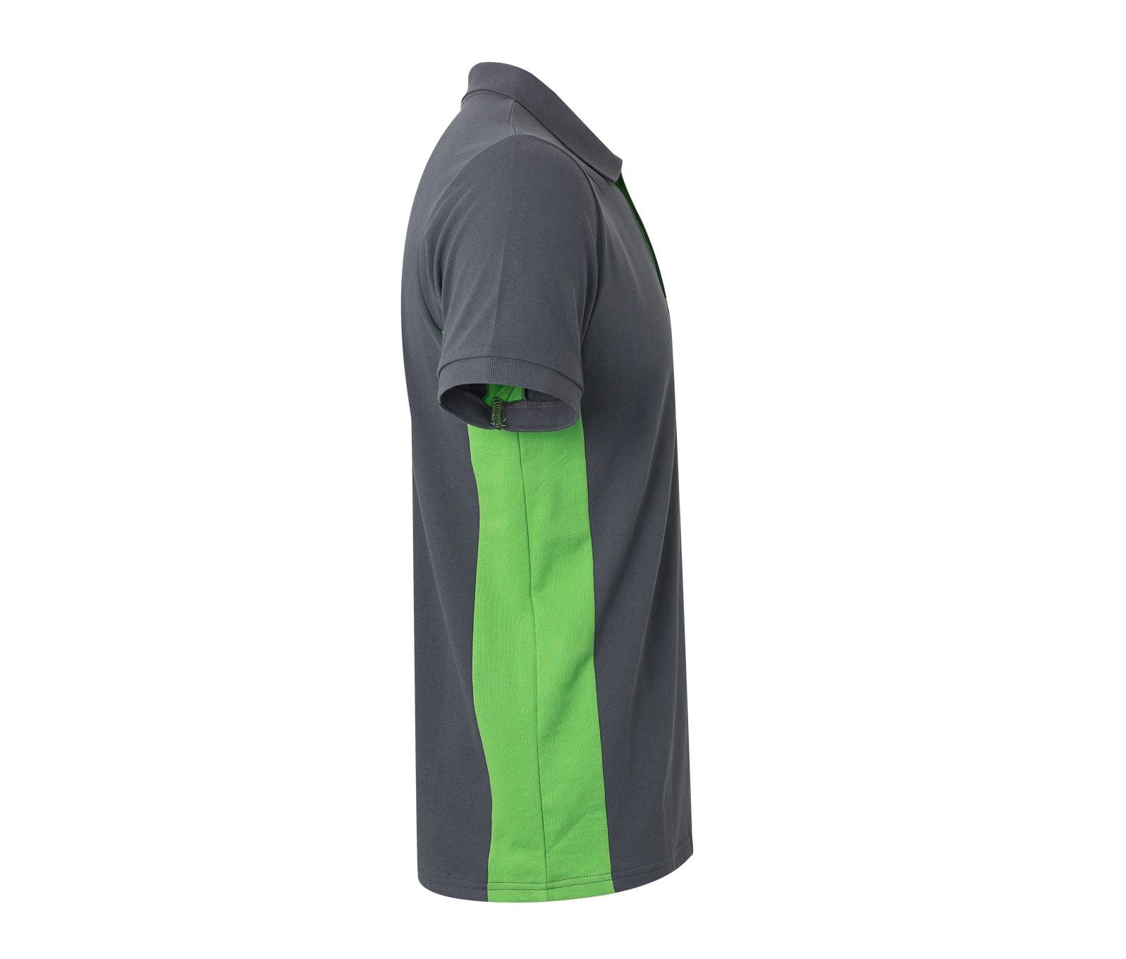 Polo Bicolore Manches Courtes - Grey/lime