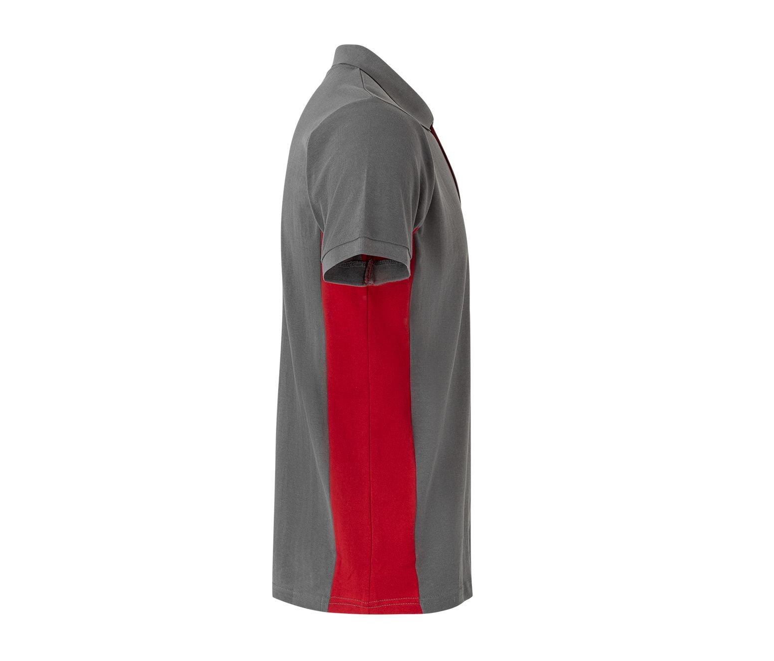 Polo Bicolore Manches Courtes - Grey/red