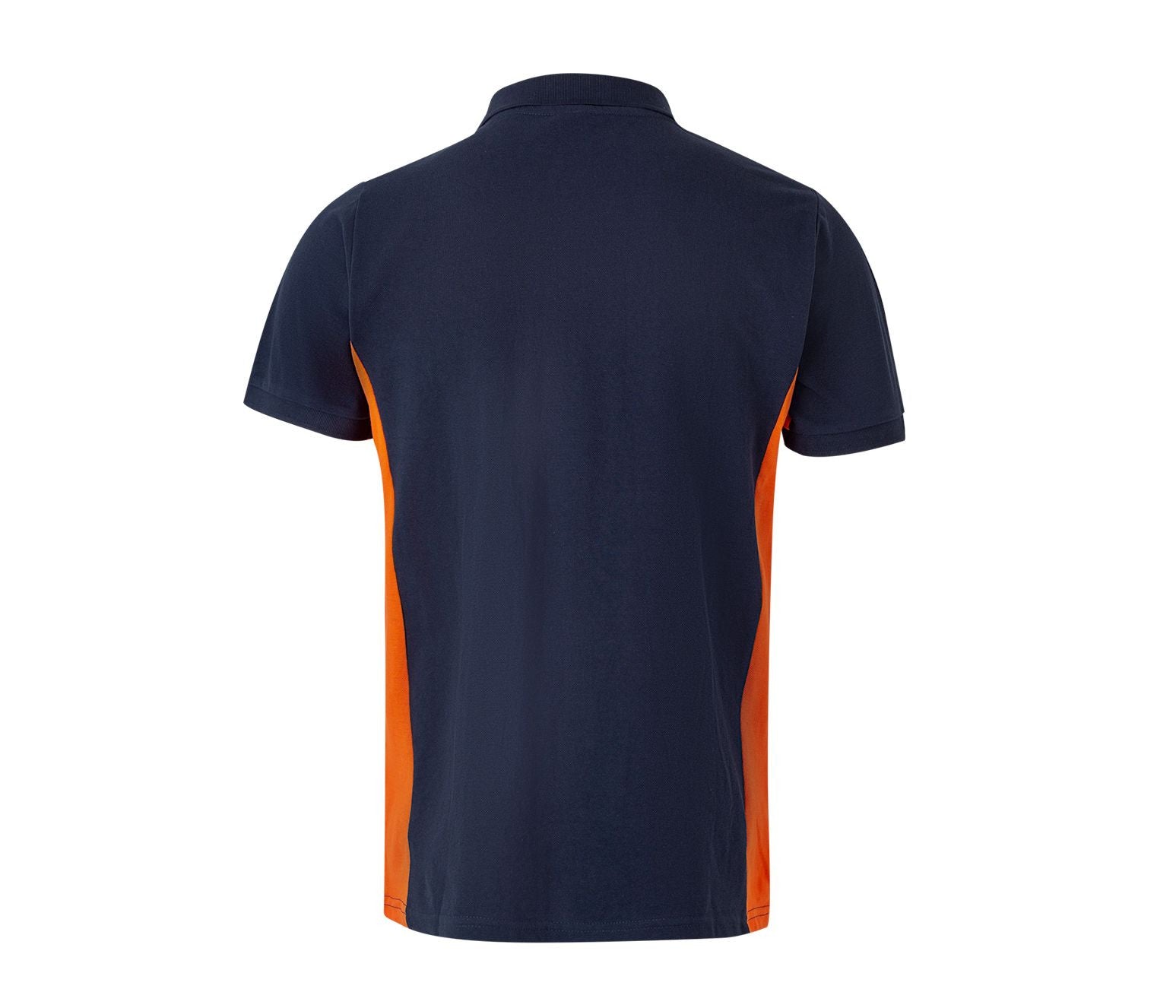 Polo Bicolore Manches Courtes - Navy/orange