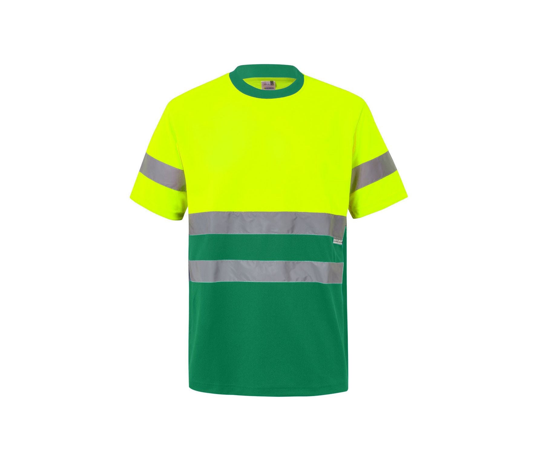 T-Shirt Technique Bicolore Haute Visibilité - Fluo Yellow / Green