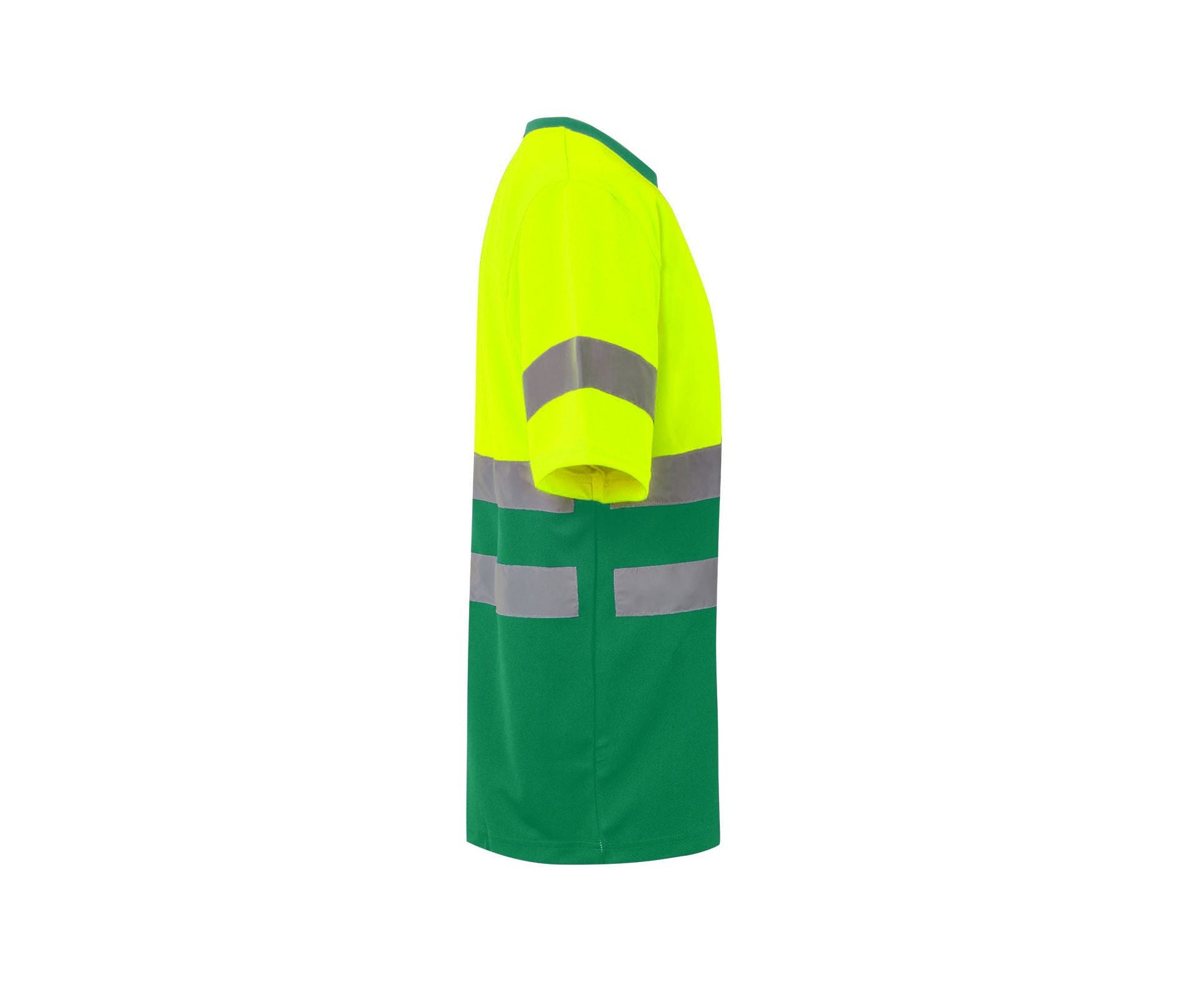 T-Shirt Technique Bicolore Haute Visibilité - Fluo Yellow / Green