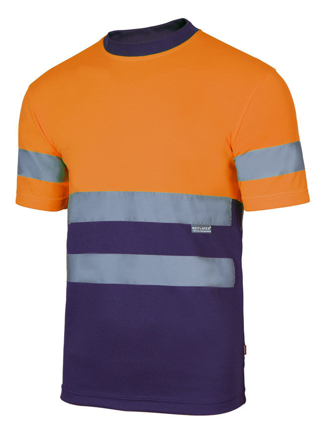 T-SHIRT TECHNIQUE BICOLORE HAUTE VISIBILITÉ