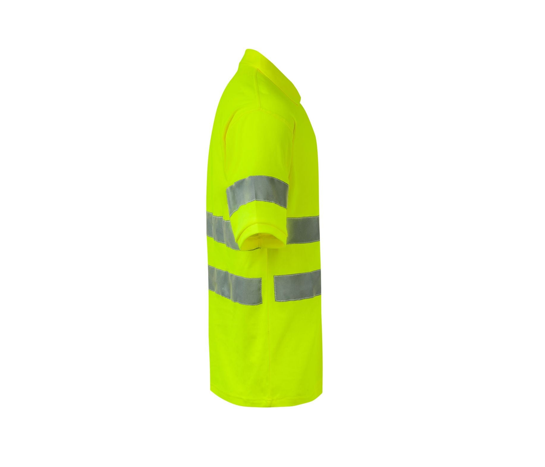 Polo Coton/polyester à Manches Courtes Haute Visibilté - Fluo Yellow
